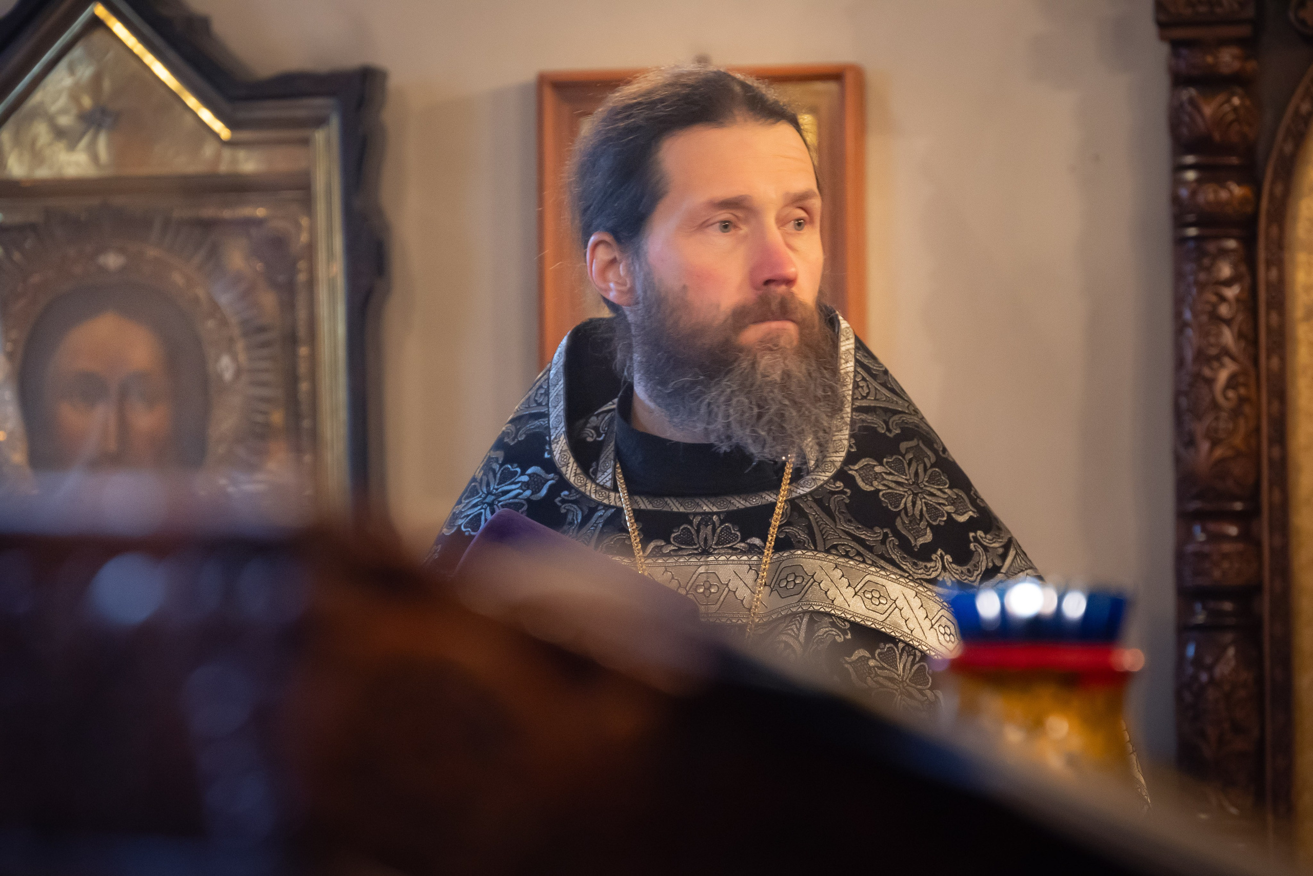 Богородский храм. Вынос Плащаницы. Антон и Татьяна Денисенко — В храме