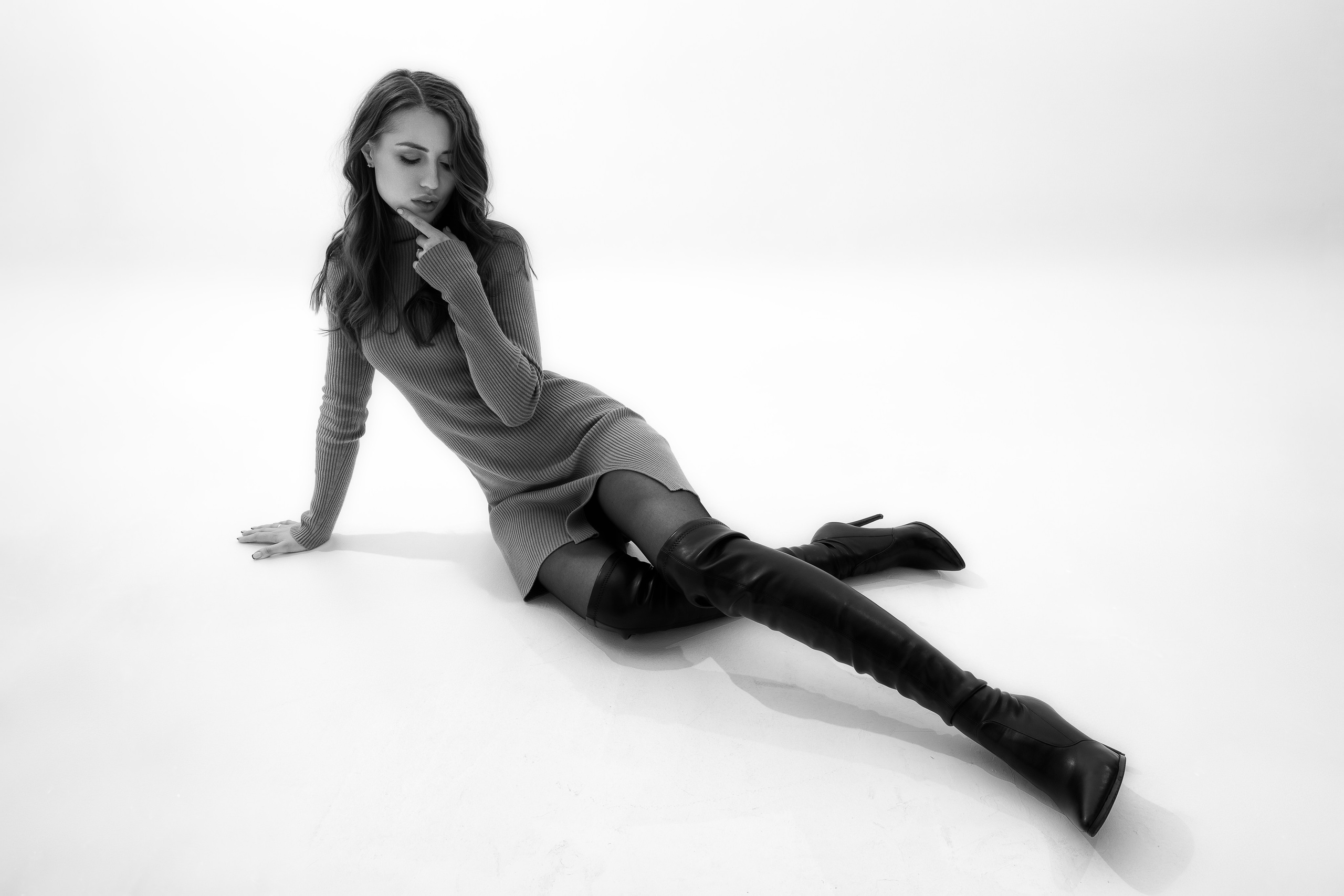 Фотосет с Анастасией в студии на циклораме в формате для «себя»