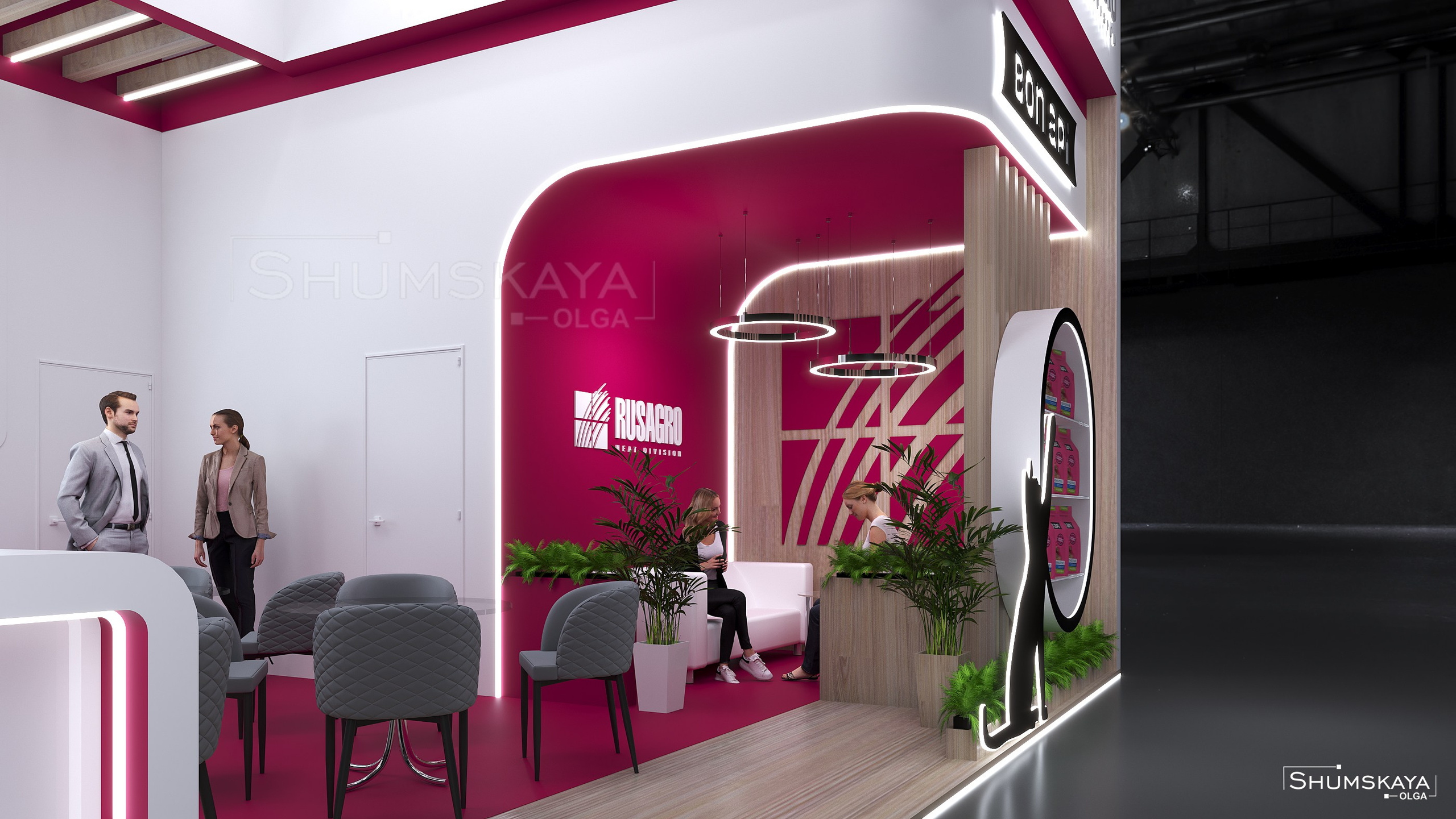 ДИЗАЙН ВЫСТАВОЧНОГО СТЕНДА. Тамбовский бекон. РУСАГРО. Выставочные стенды. Студия интерьера