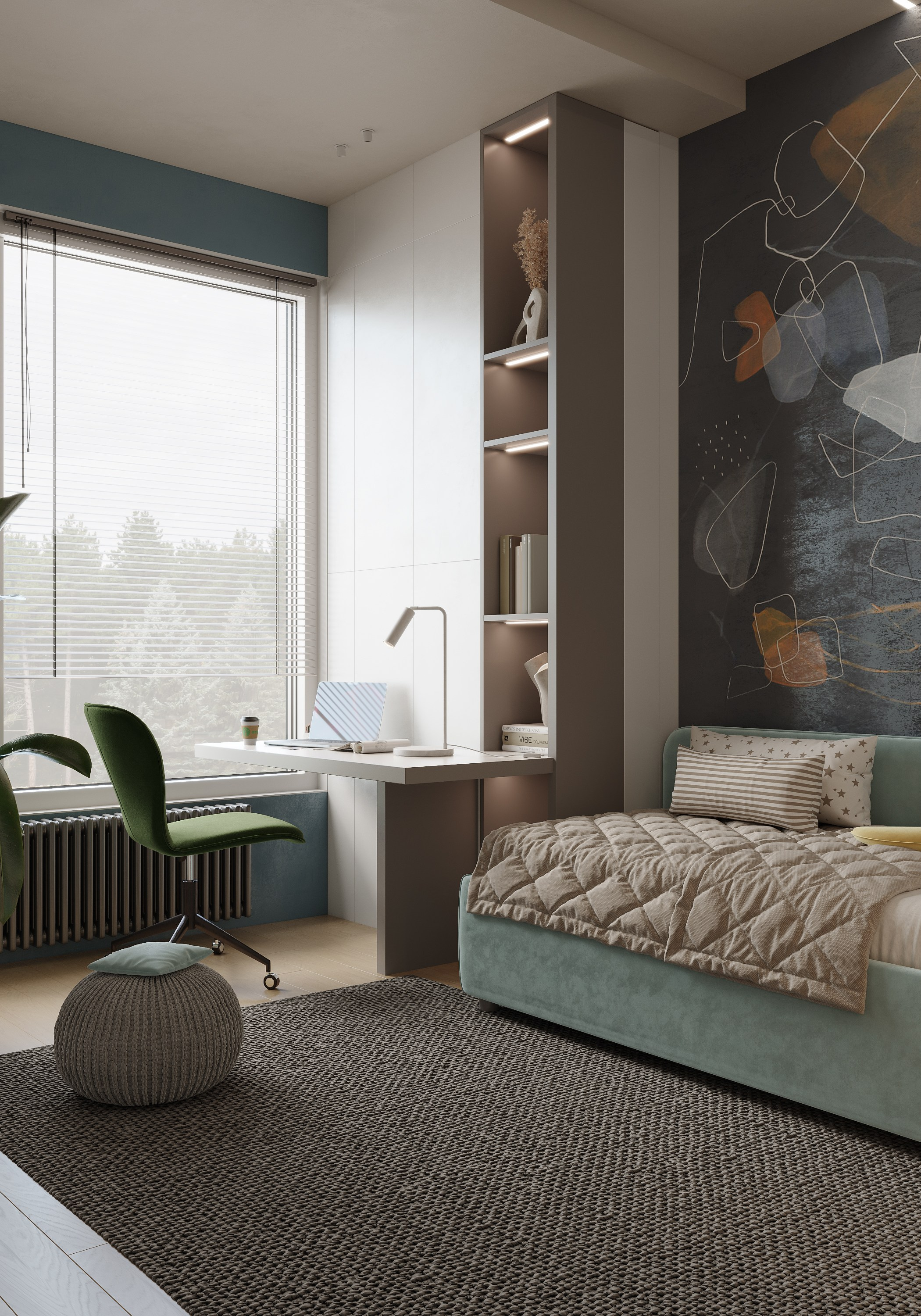 Квартира для LSD Bureau. 3D визуализация интерьера и архитектурной среды