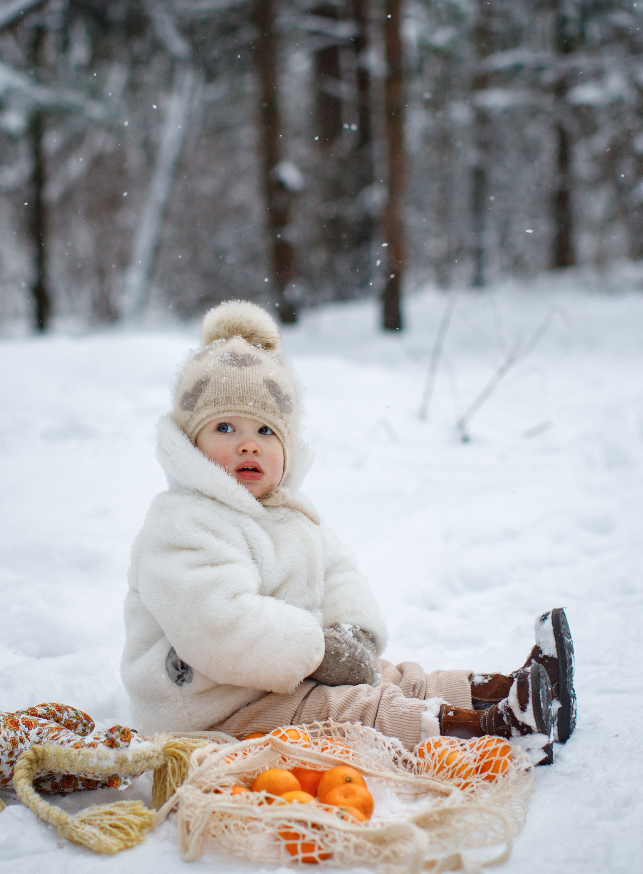 Зимние объятия. Детский и семейный фотограф Мария Киселёва. Москва