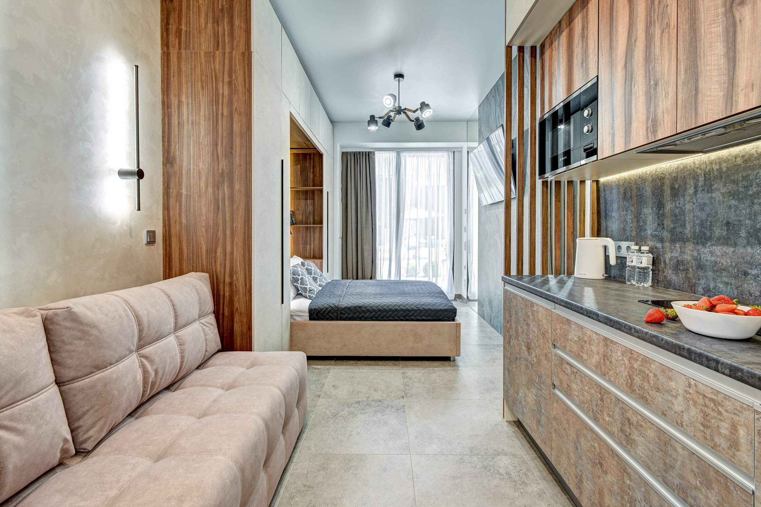 Номер Апарт-отеля Монтевиль. Интерьерный фотограф в Сочи | Роман Сусленко