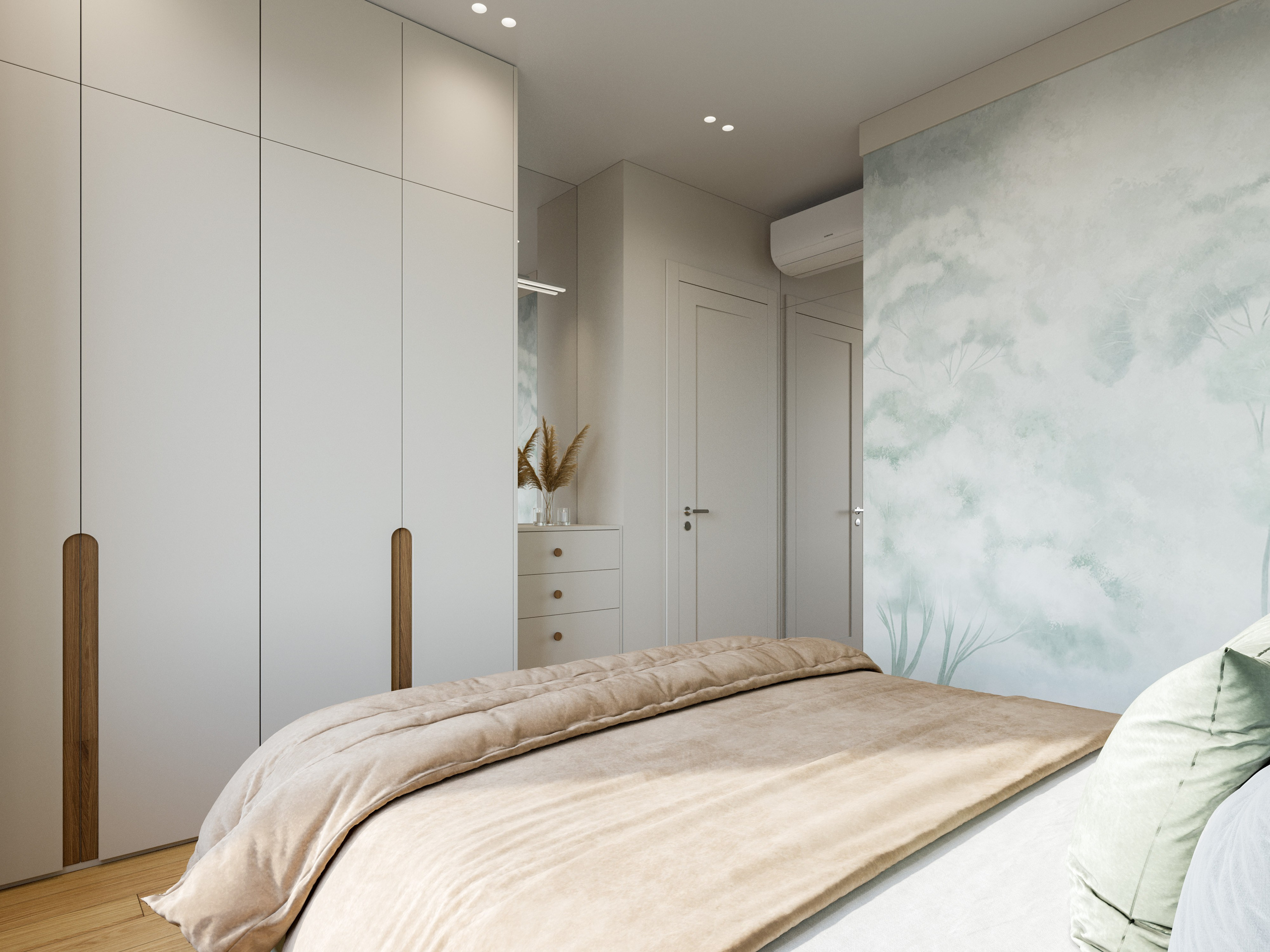 3D Визуализация Маленькой Квартиры с Кабинетом | Минимализм и Яркие Акценты. Визуализатор интерьера в Москве | Брагин Кирилл