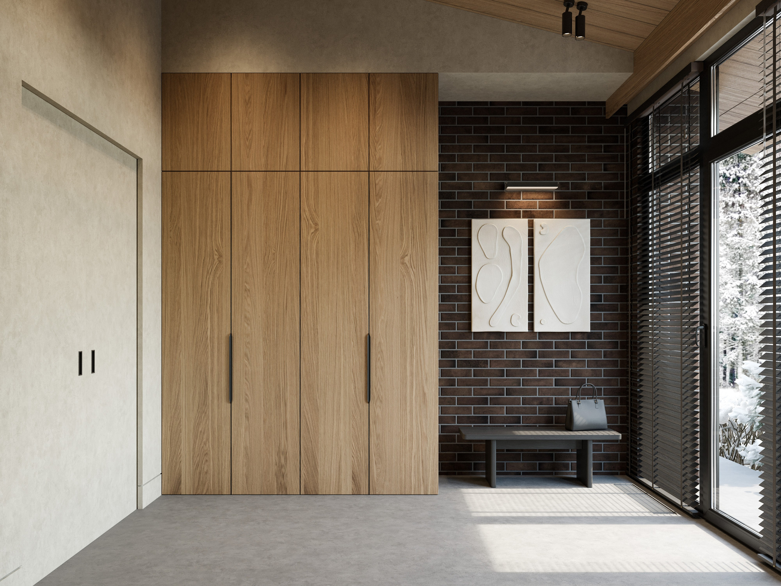 Визуализация интерьера прихожей 