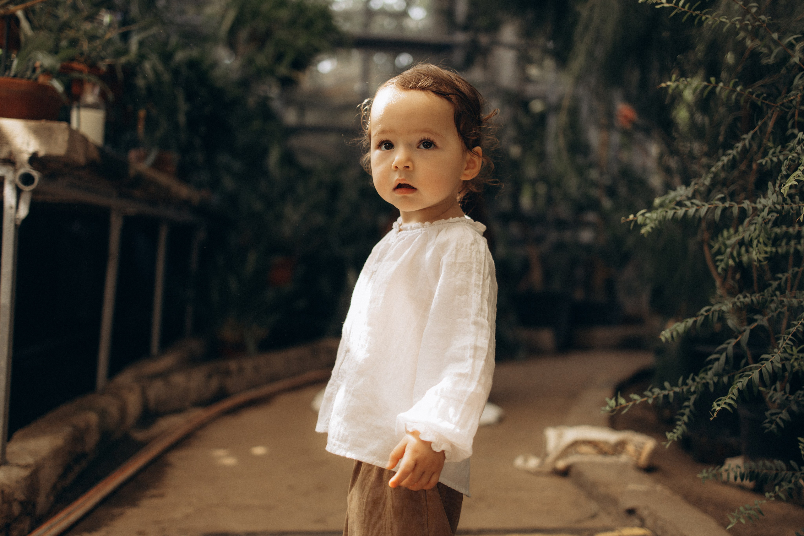 Прогулка по оранжерее. Семейный фотограф в Москве Ксения Аганина