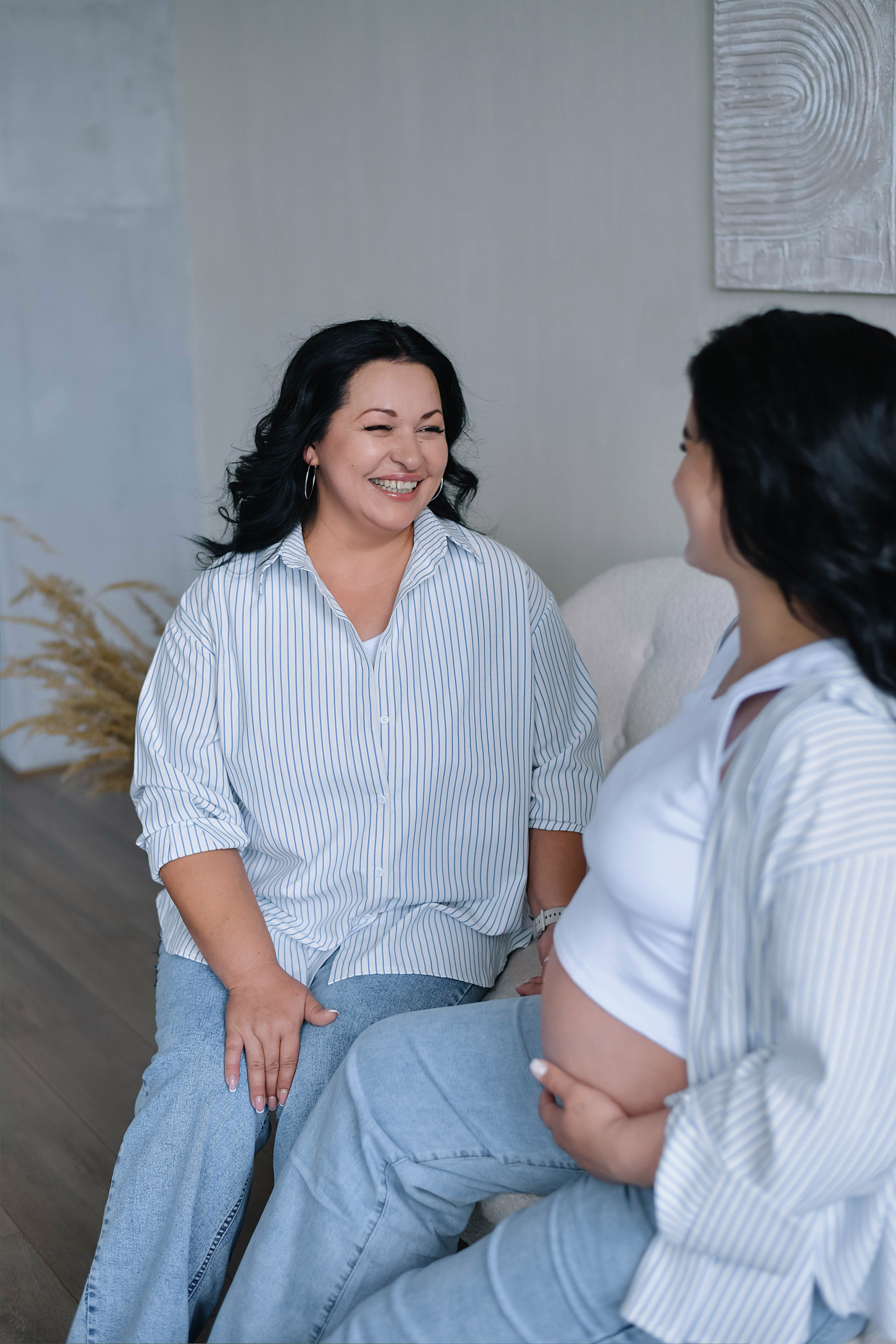 Мама и дочь беременная съемка. Фотограф Подольск