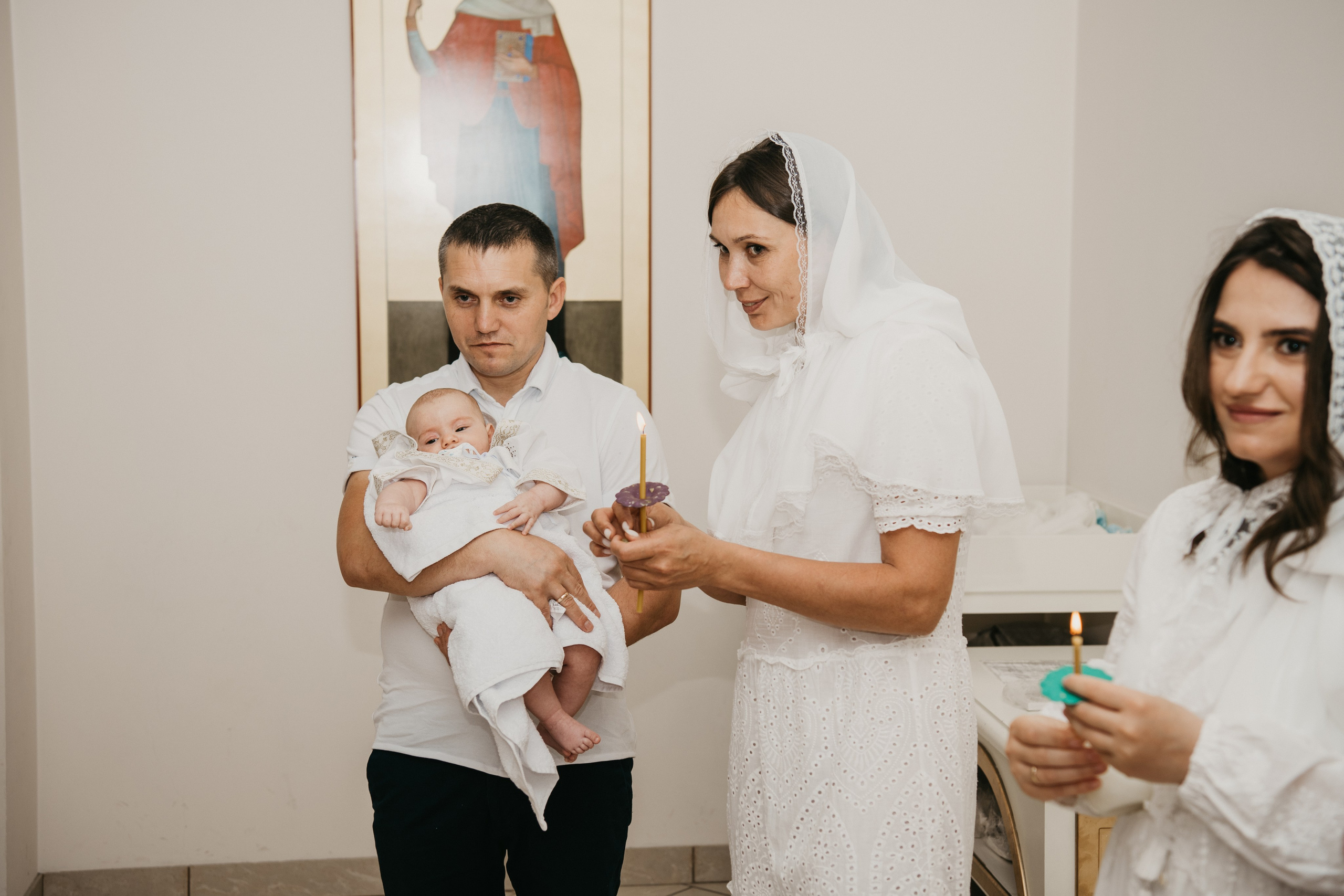 Крещение Евгения. Фотограф на выписку из роддома в Москве и МО