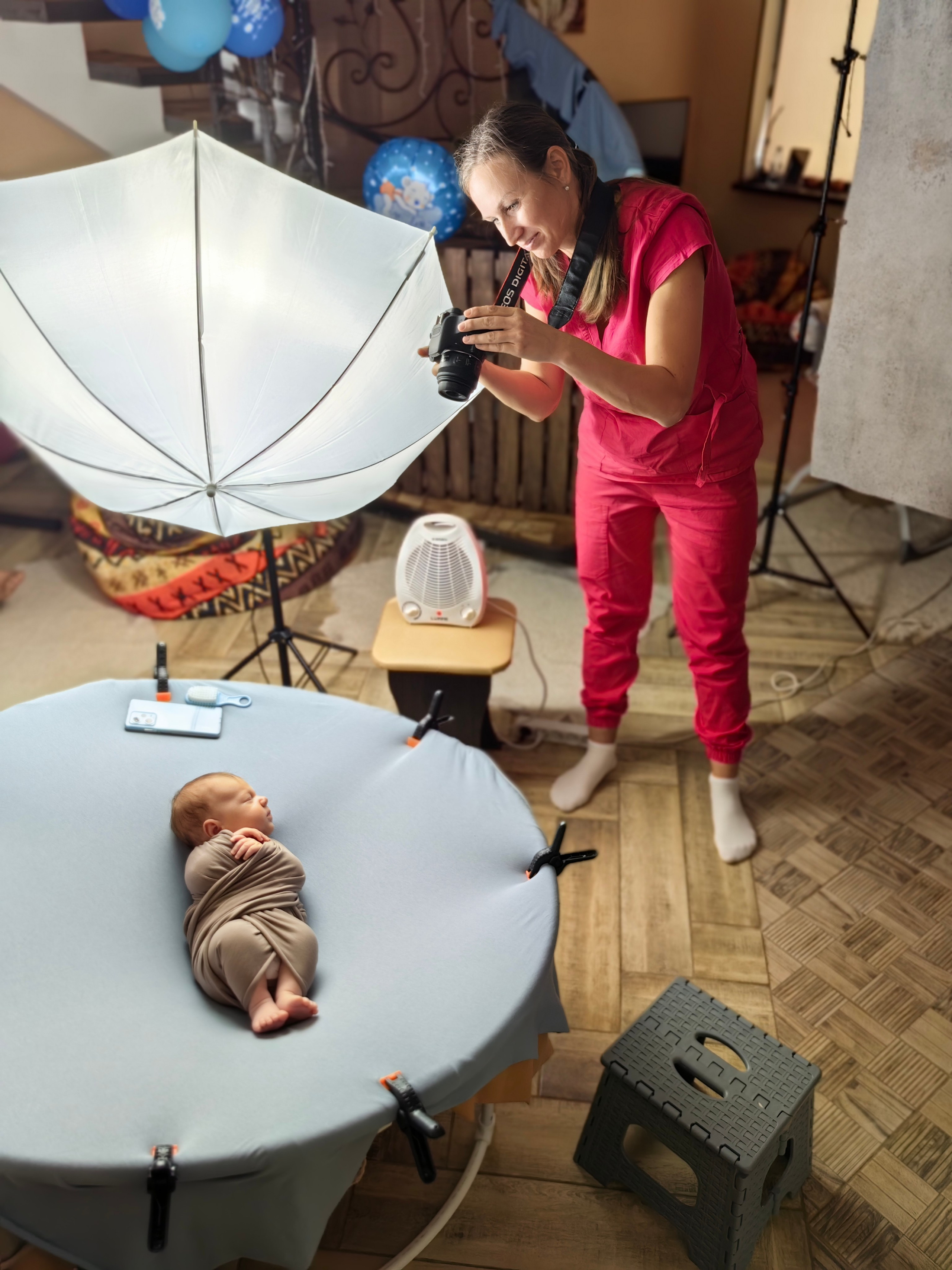 История одной съёмки (бэкстейдж). Фотограф новорождённых Анапа Елена Кушнарь