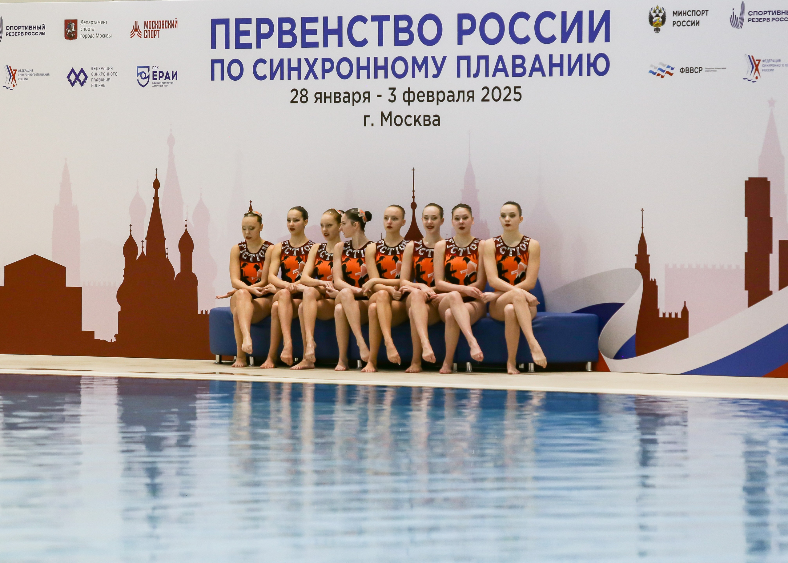 Первенство России по синхронному плаванию. Техническая программа. Группы. Репортажный фотограф в Москве
