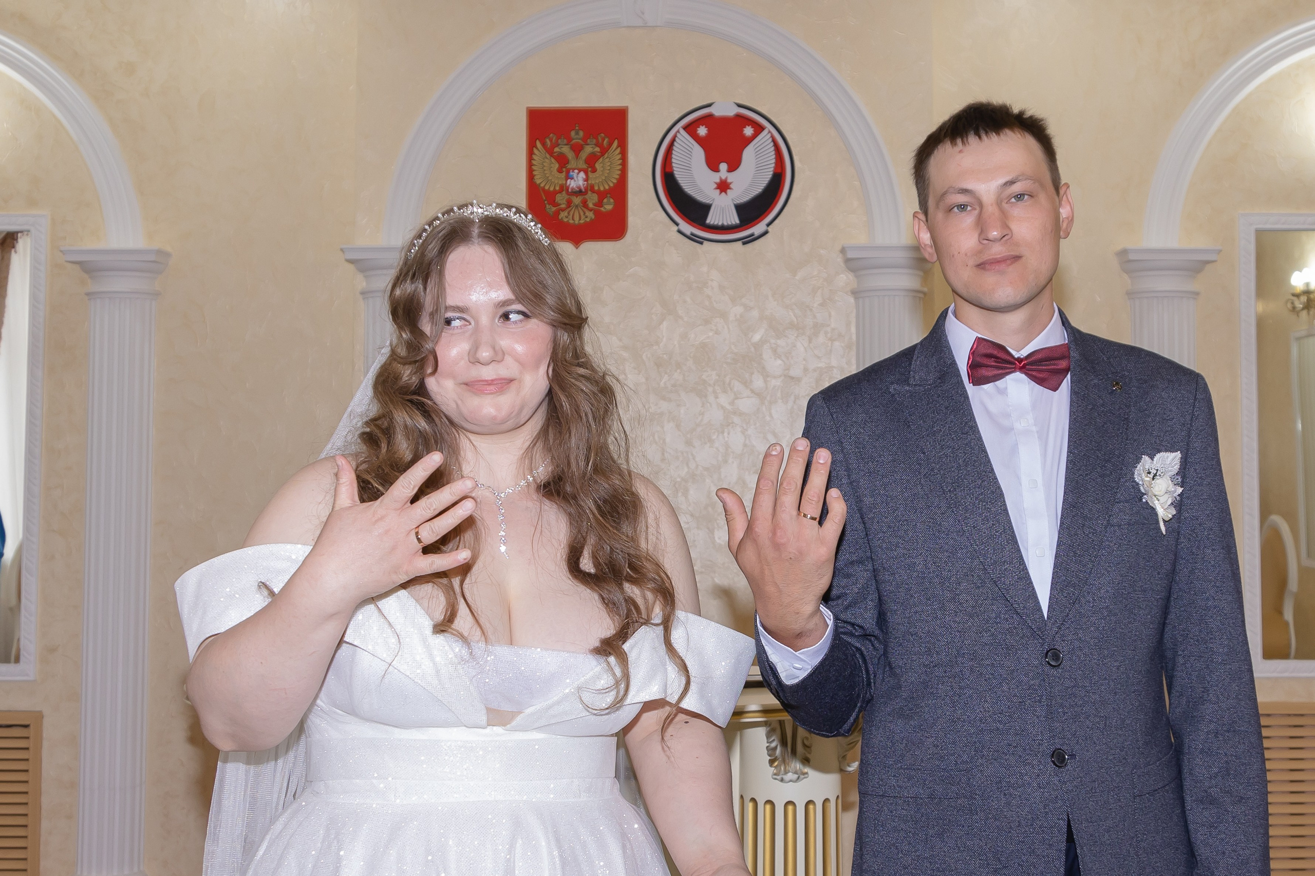 Свадебная съемка регистрации в ЗАГСе г. Можга