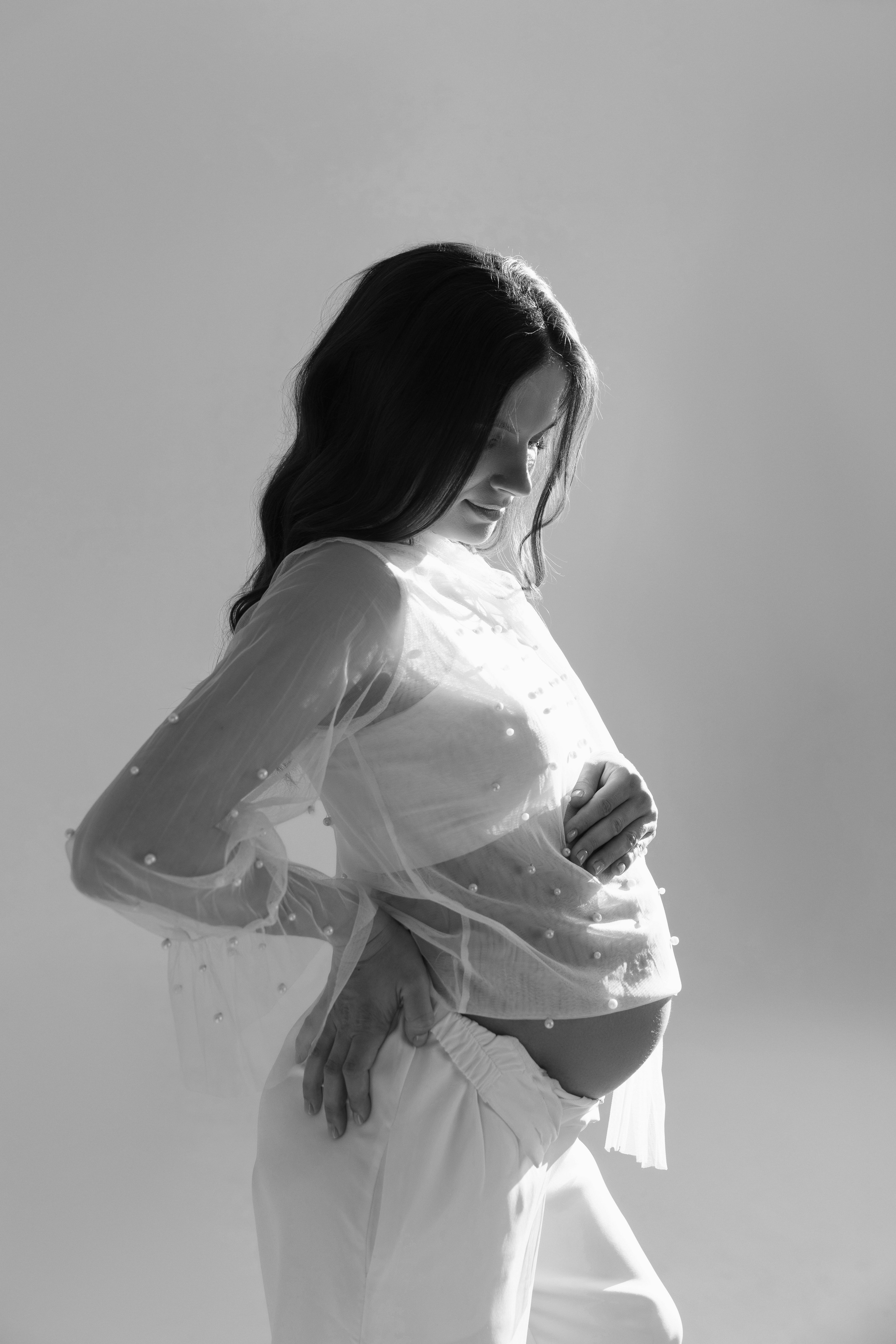 Беременность. Фотограф Мария Щеголькова. Чувственный женский портрет