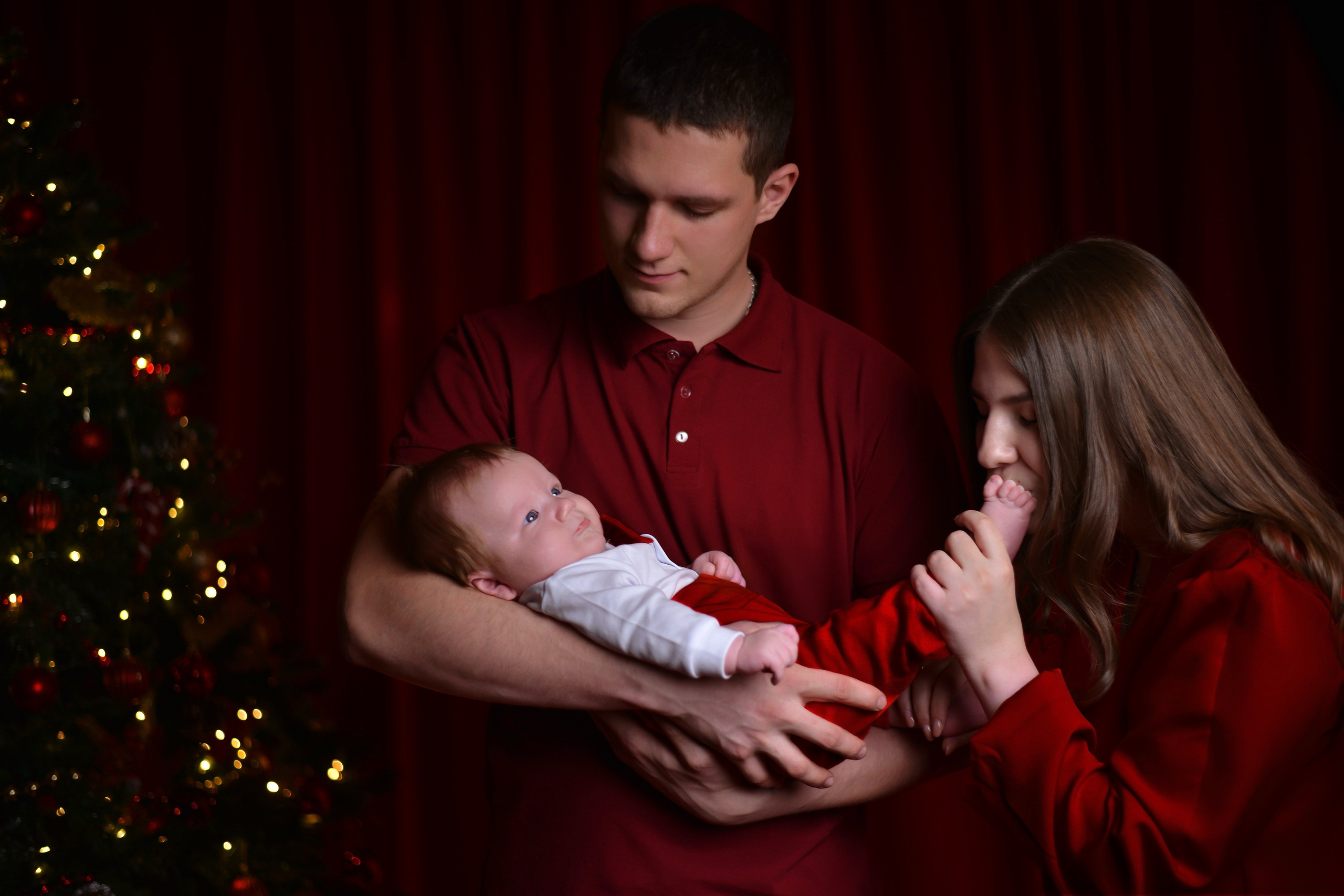 Мишенька с родителями. Фотограф в Новомичуринске Наталья Малиновская