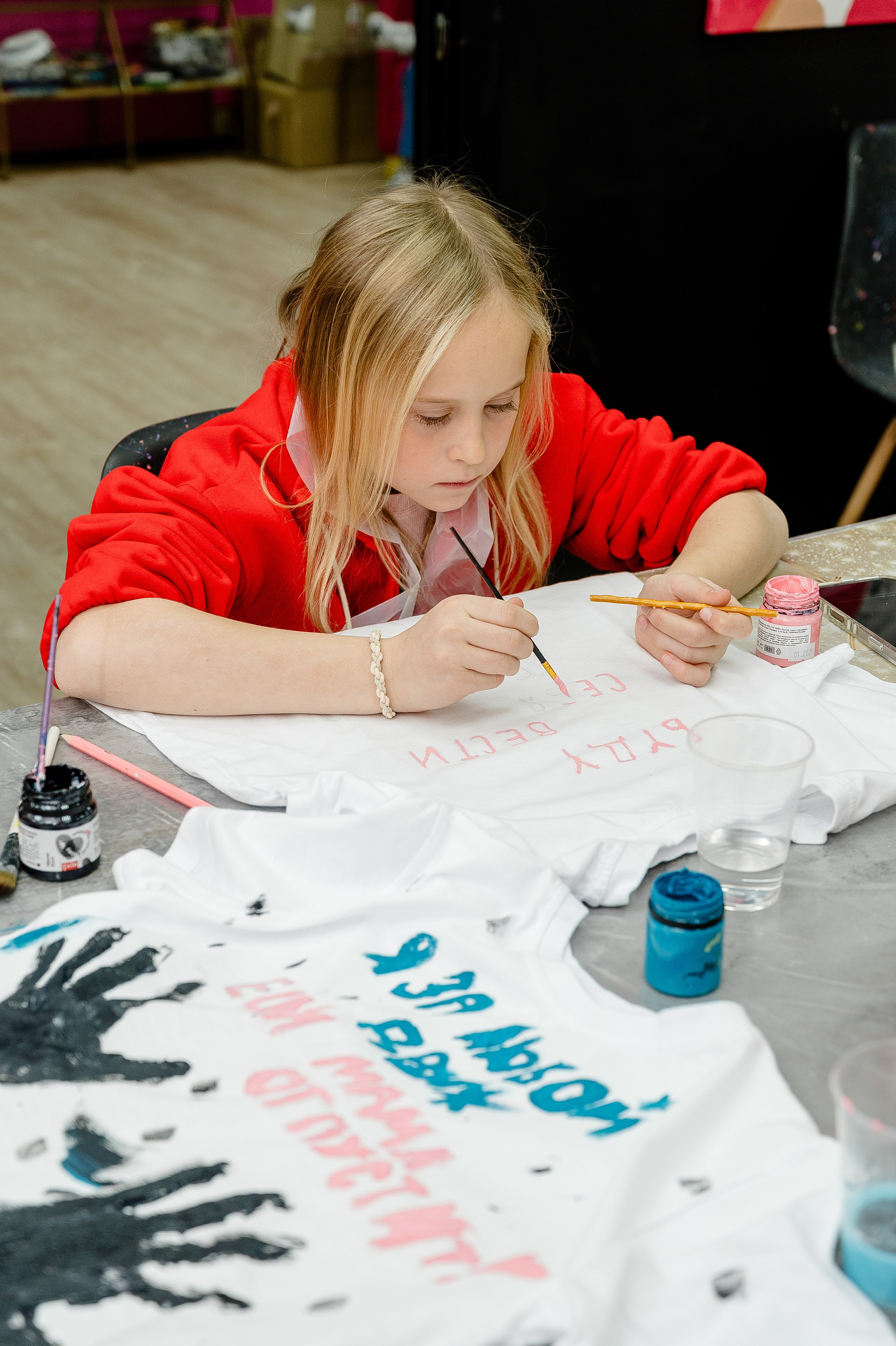 Детский День рождения. Мк роспись футболок. Alice_insomnia