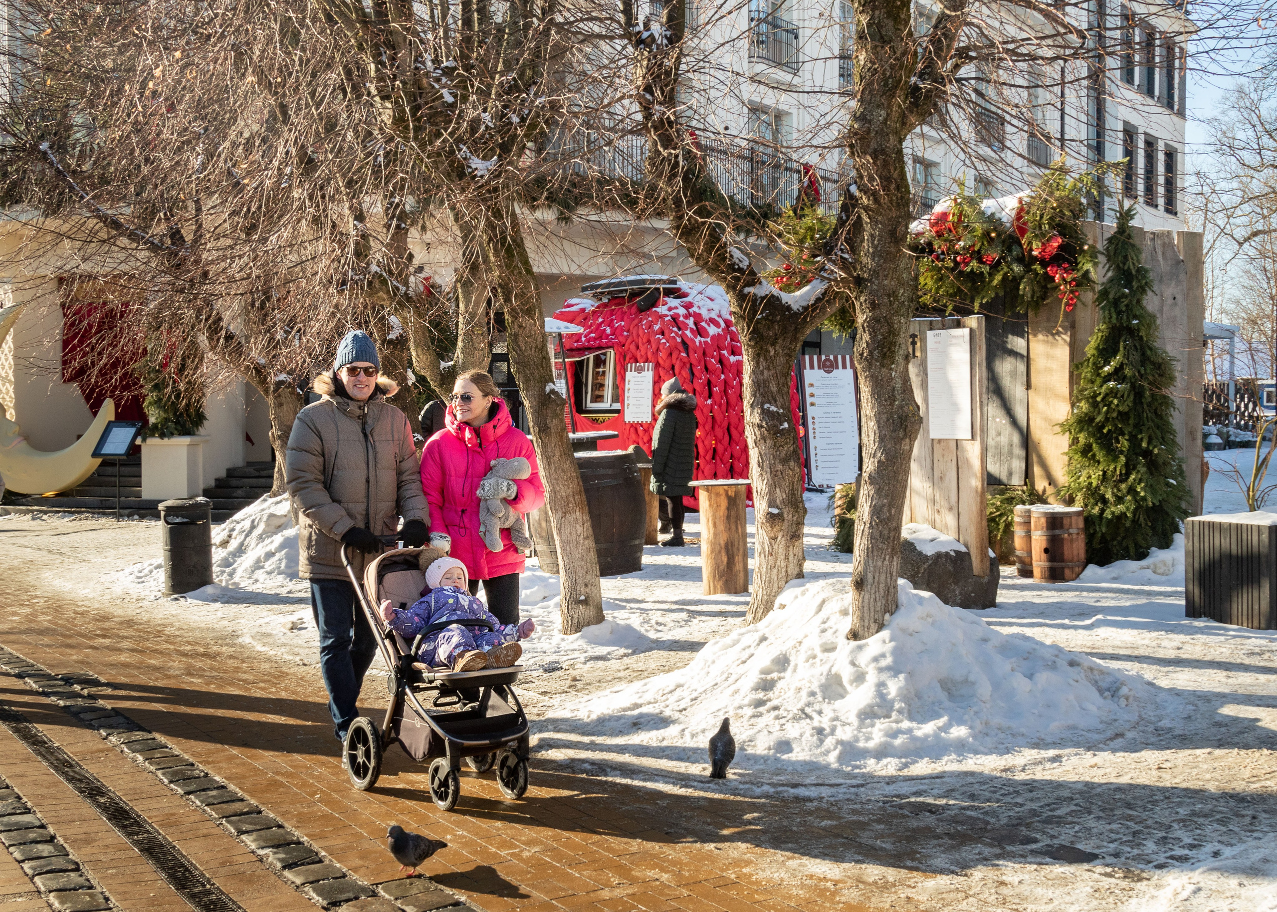 Такой снежный Зеленоградск. Fotografin in Zelenogradsk Liana Sopina