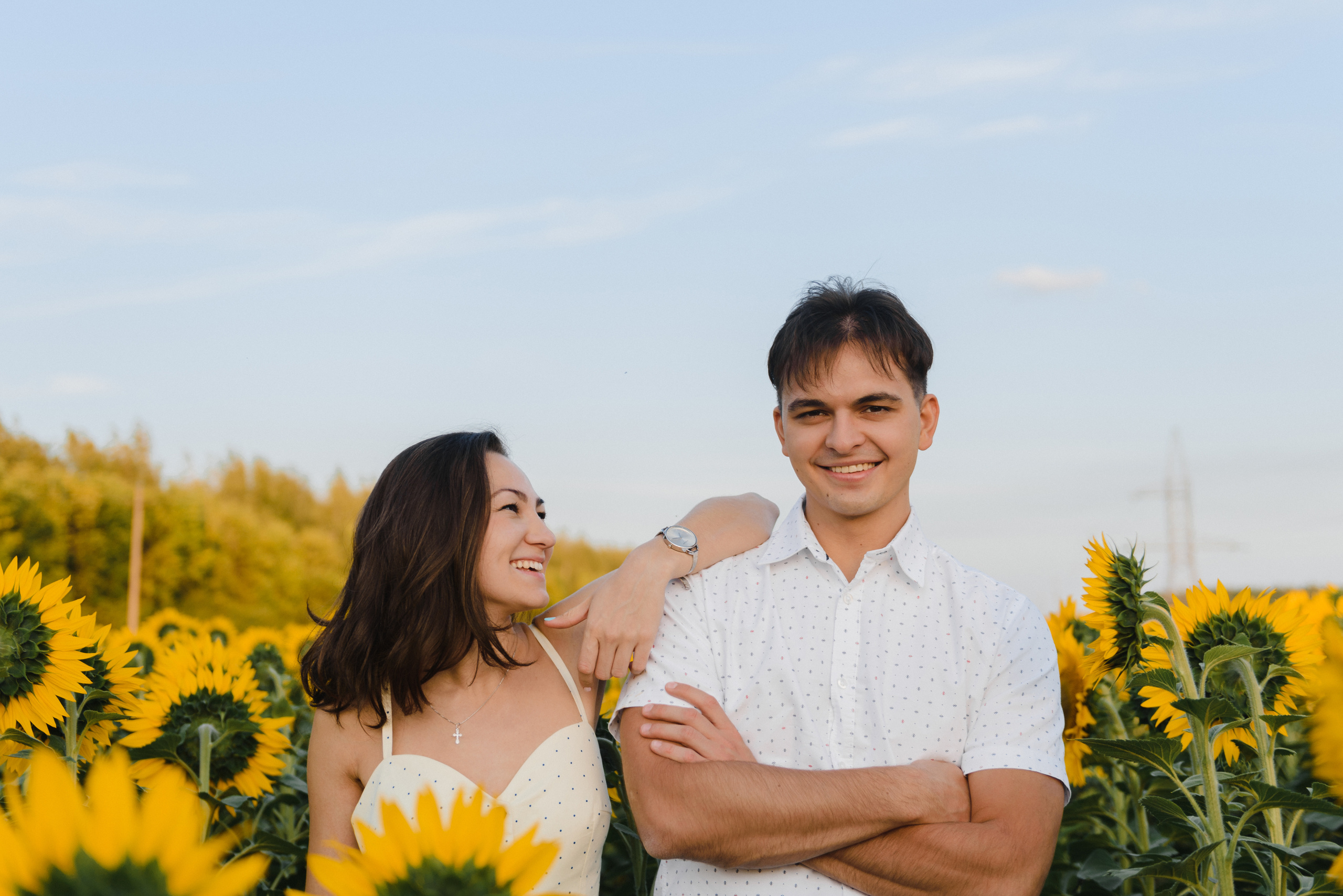 Фотосессия в подсолнухах. Свадебный фотограф в Тамбове Андрей Шаталов