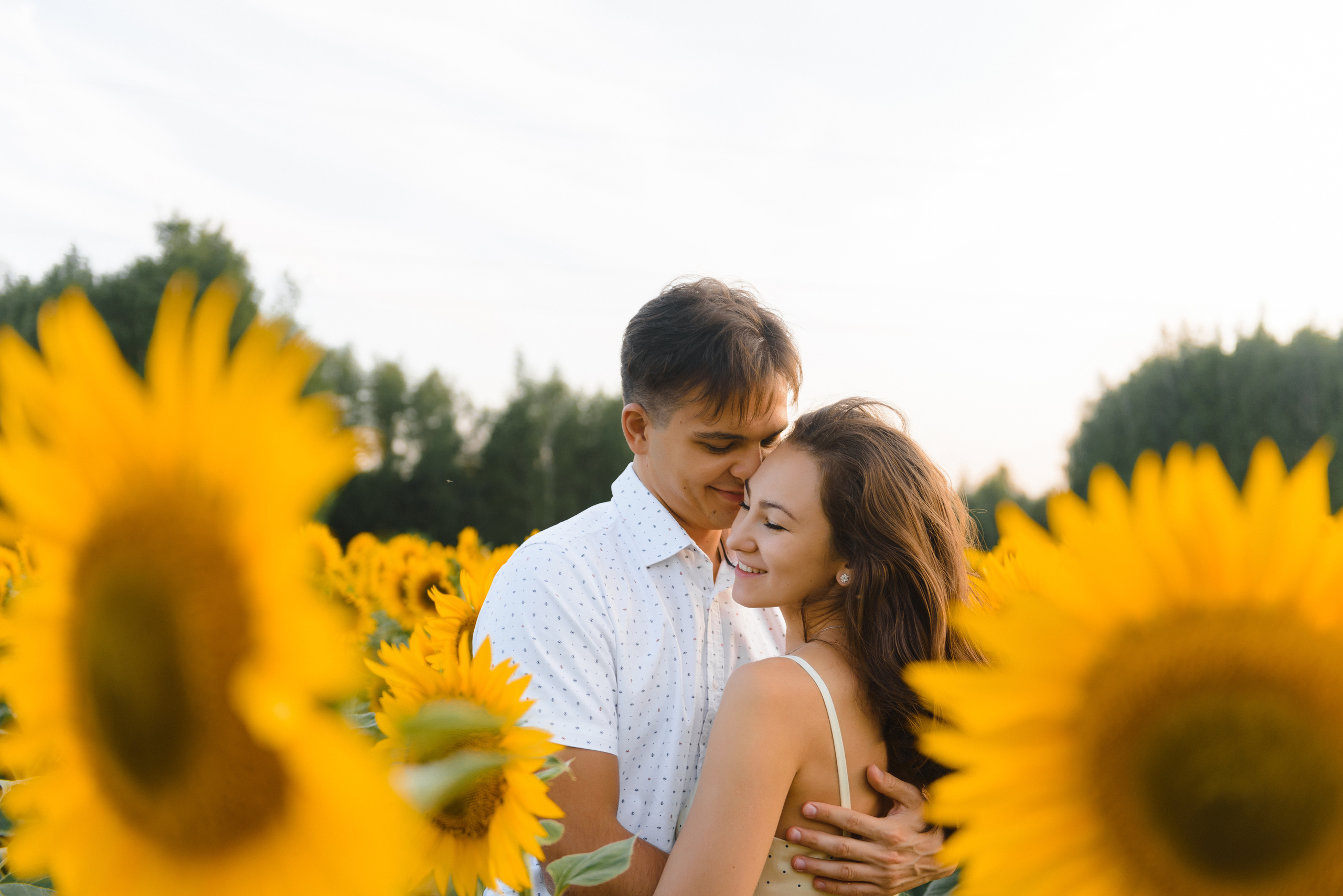 Фотосессия в подсолнухах. Свадебный фотограф в Тамбове Андрей Шаталов