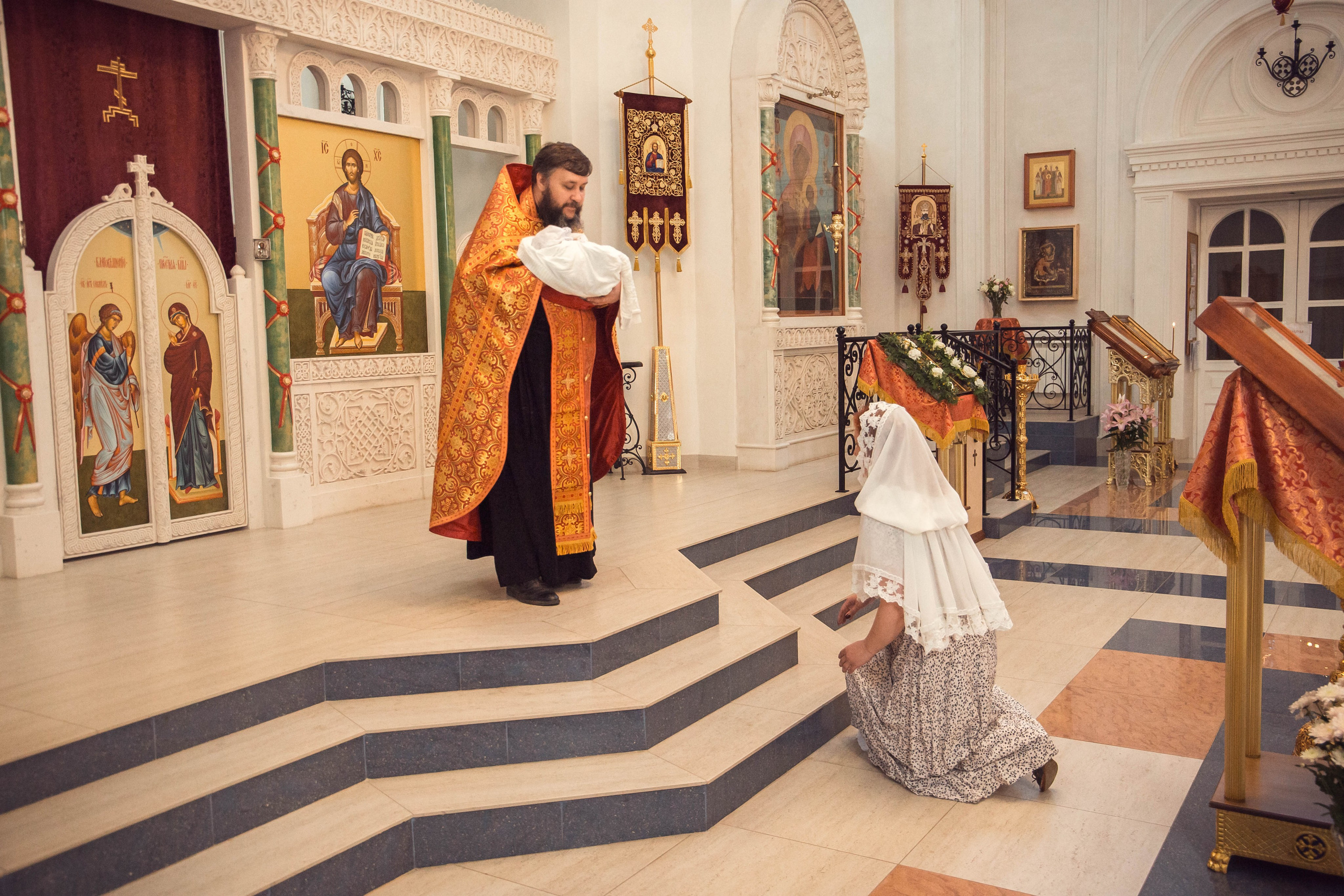 Крещение Екатерины В Казанском Девичьем монастыре