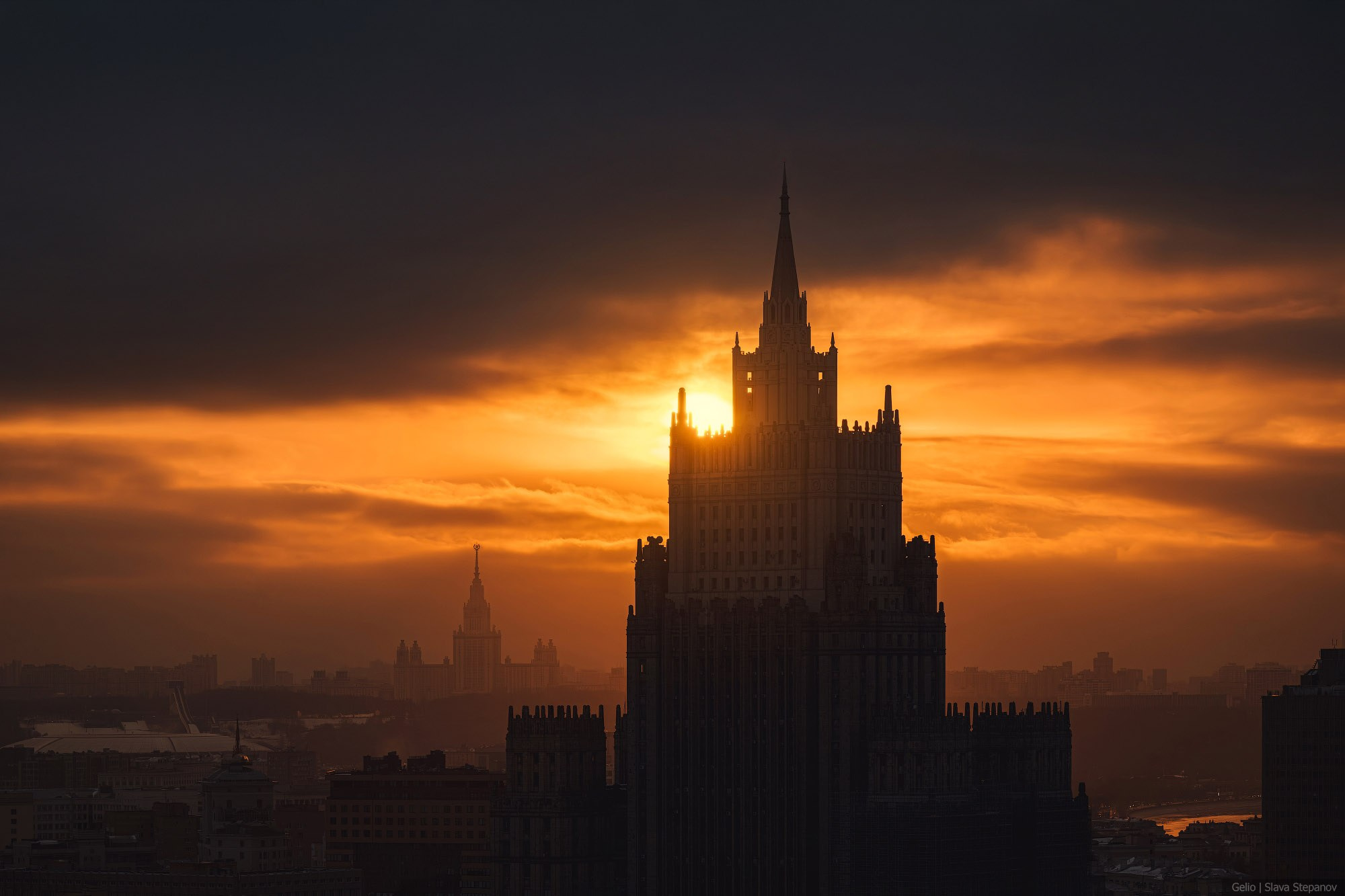 Москва с высоты. Фотограф Слава Степанов, Gelio