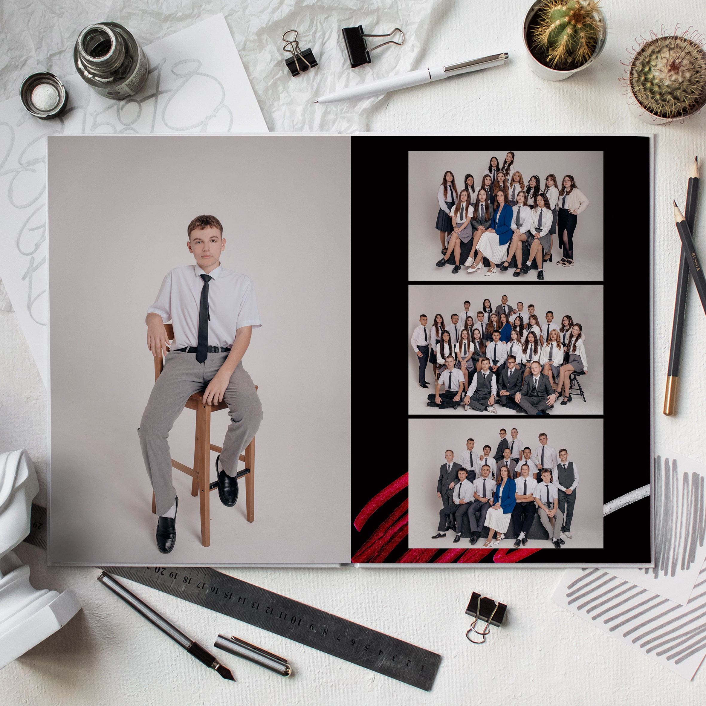 Глянец черный. Дизайнер fotokniga_ast