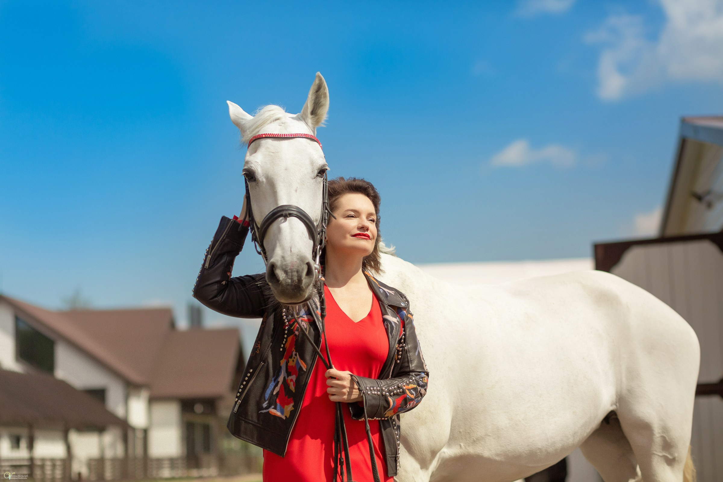 Галина и ее лошадь Сказка. Фотограф женский и мужской портрет Санкт-Петербург