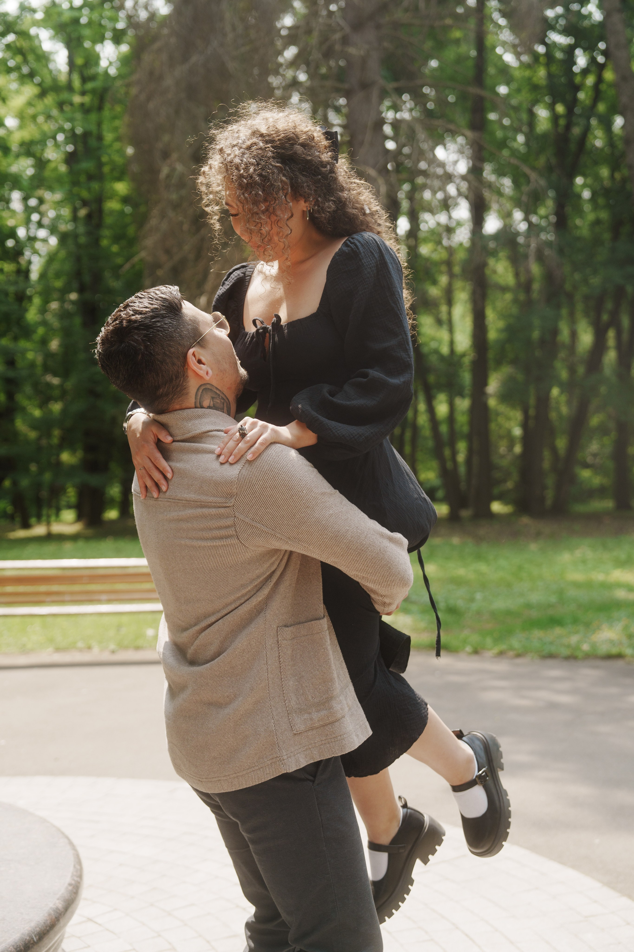 Love Story Олега и Майи в Московском парке. Саша Потапкин Фотограф. Сочи, Екатеринбург, Москва