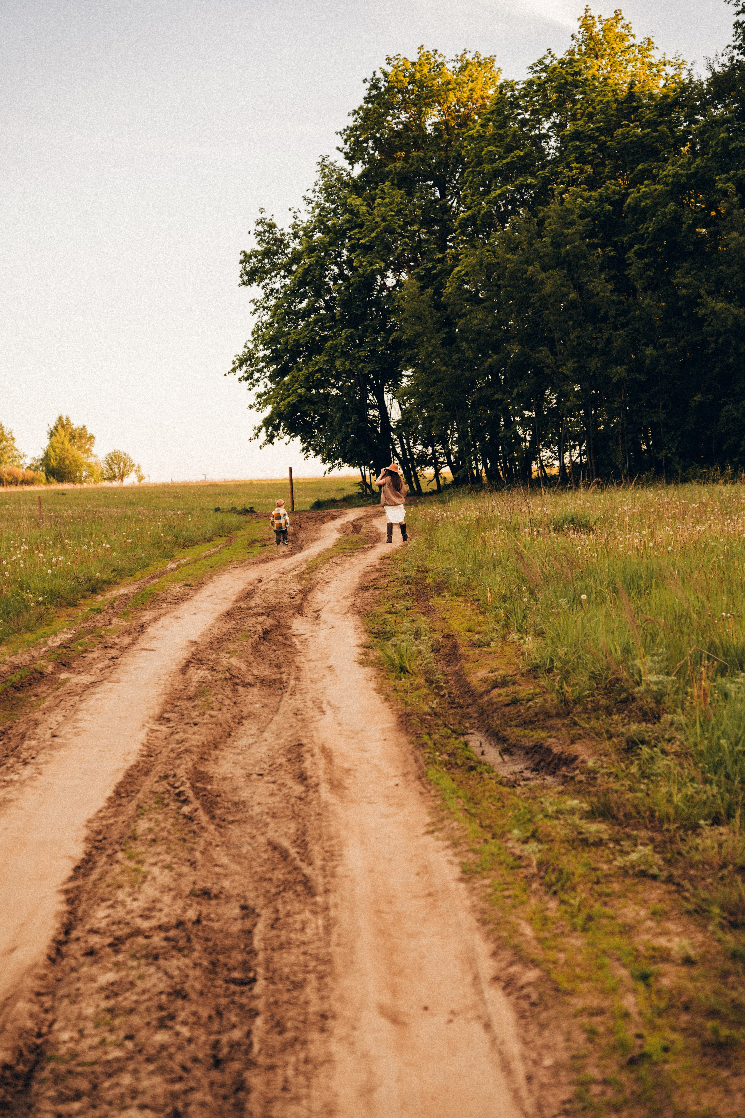 Семейная съемка на закате