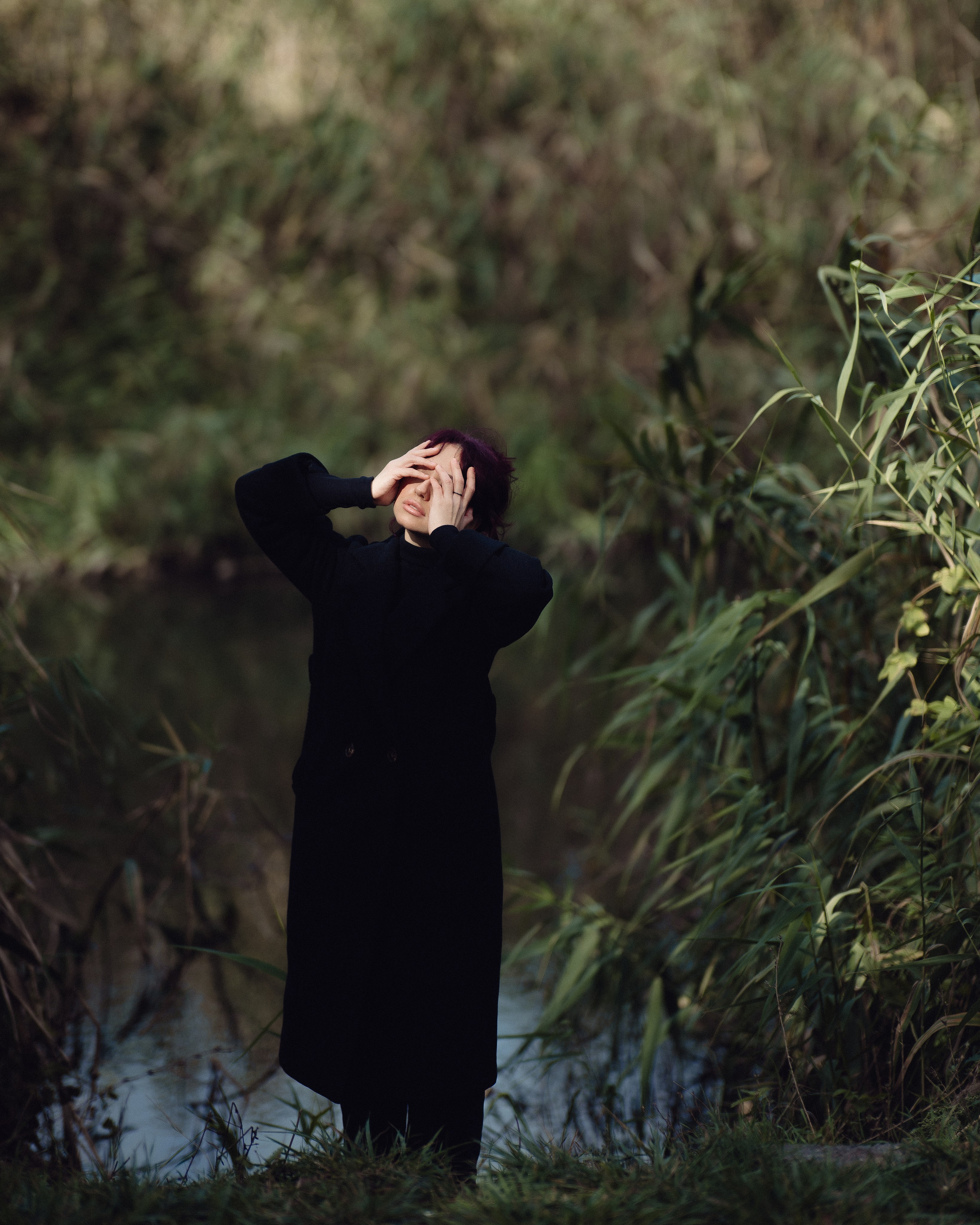 Осенняя фотосессия на природе с гвоздиками