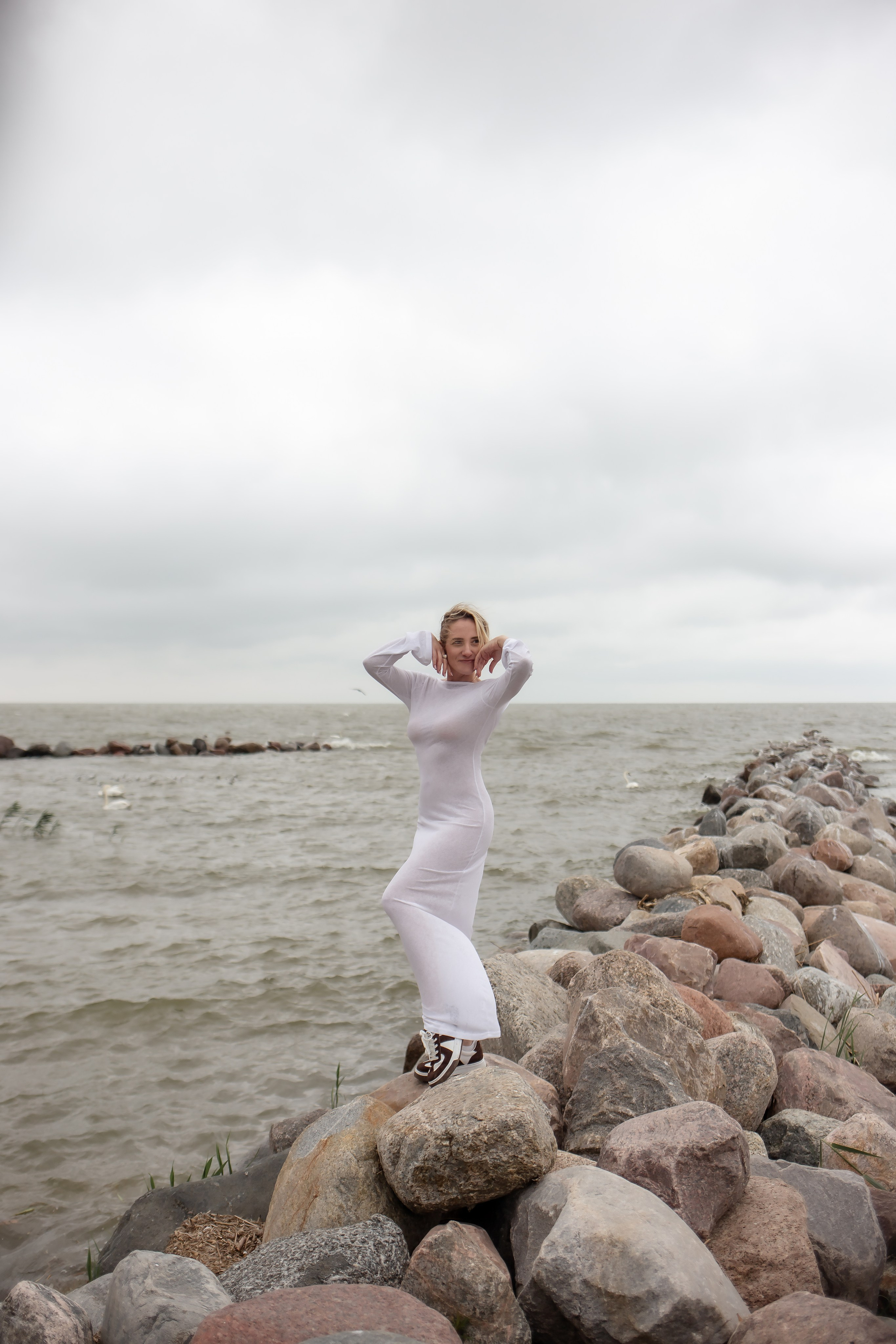 Катя. Маяк в Заливино. Фотограф в Калининграде Решетникова Алина