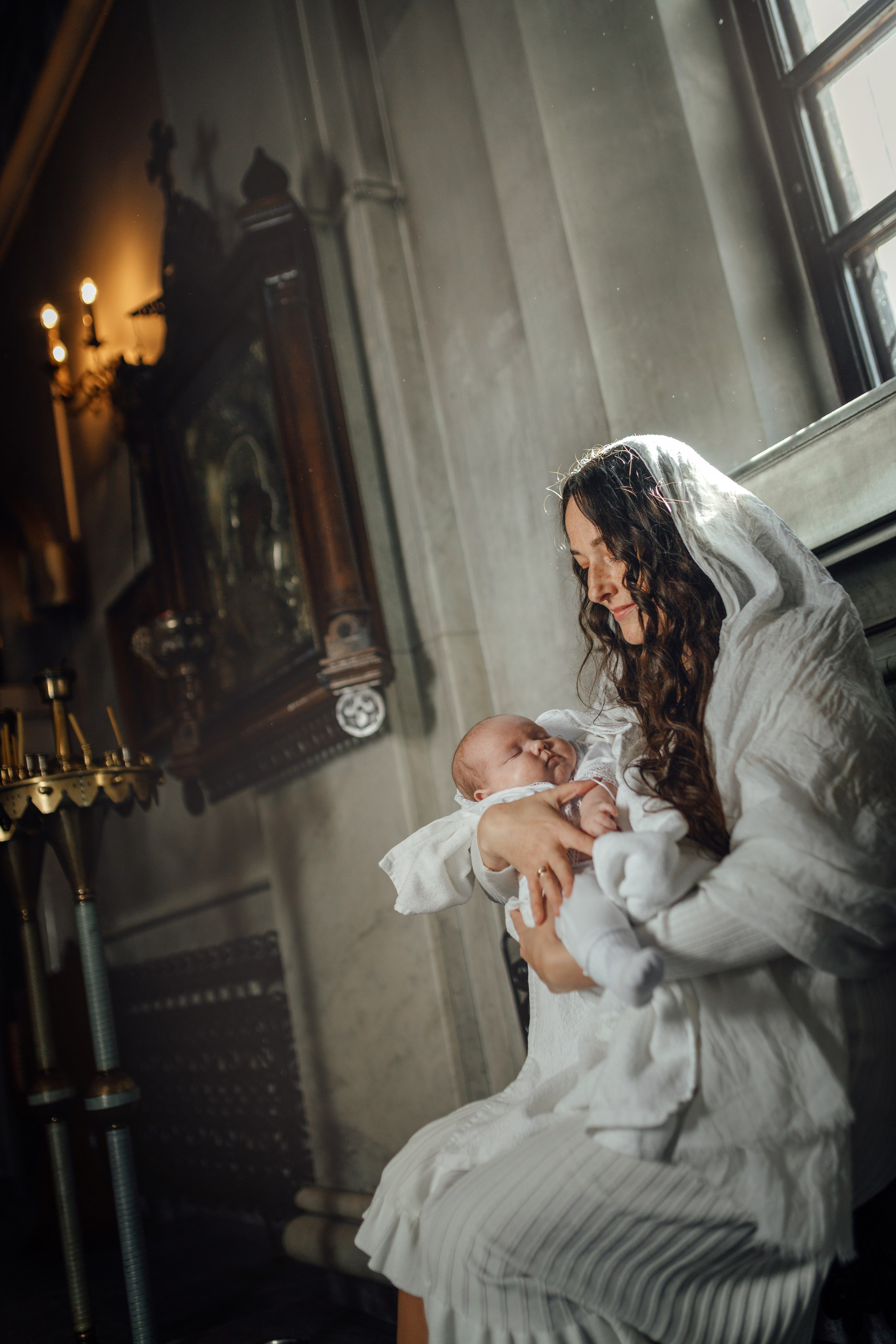 Крещение Тимура храм иконы Всех Скорбящих Радость, октябрь 2024