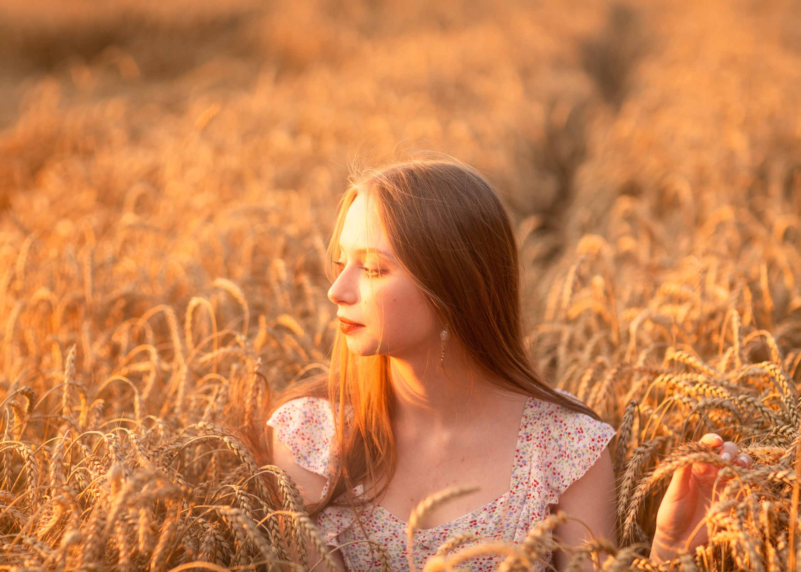 Закат в пшеничном поле. Фотограф в Приморско-Ахтарске Марьяна Чопко