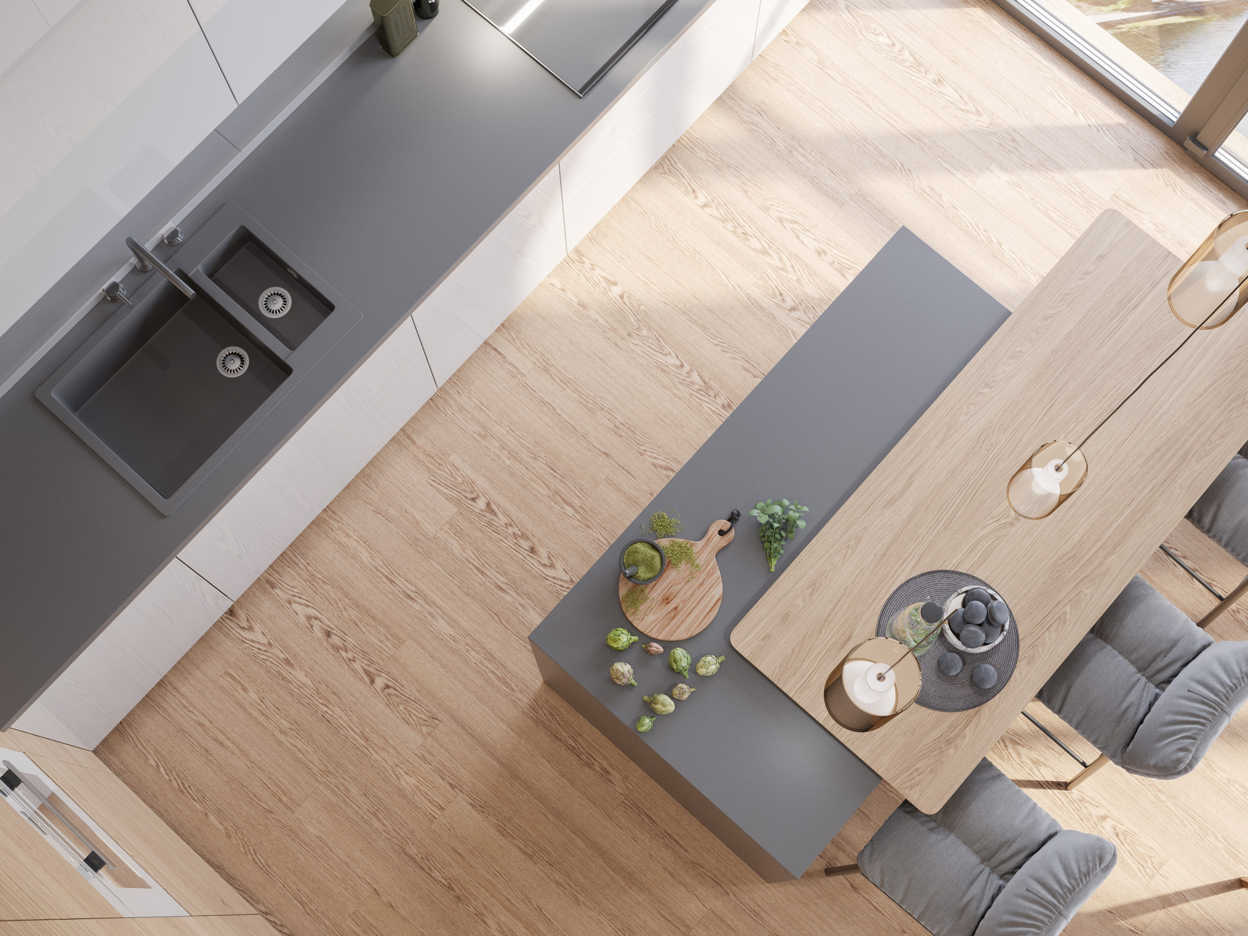 3D Визуализация Интерьера Квартиры в Современном Стиле с Панорамными Окнами. Визуализатор интерьера в Москве | Брагин Кирилл