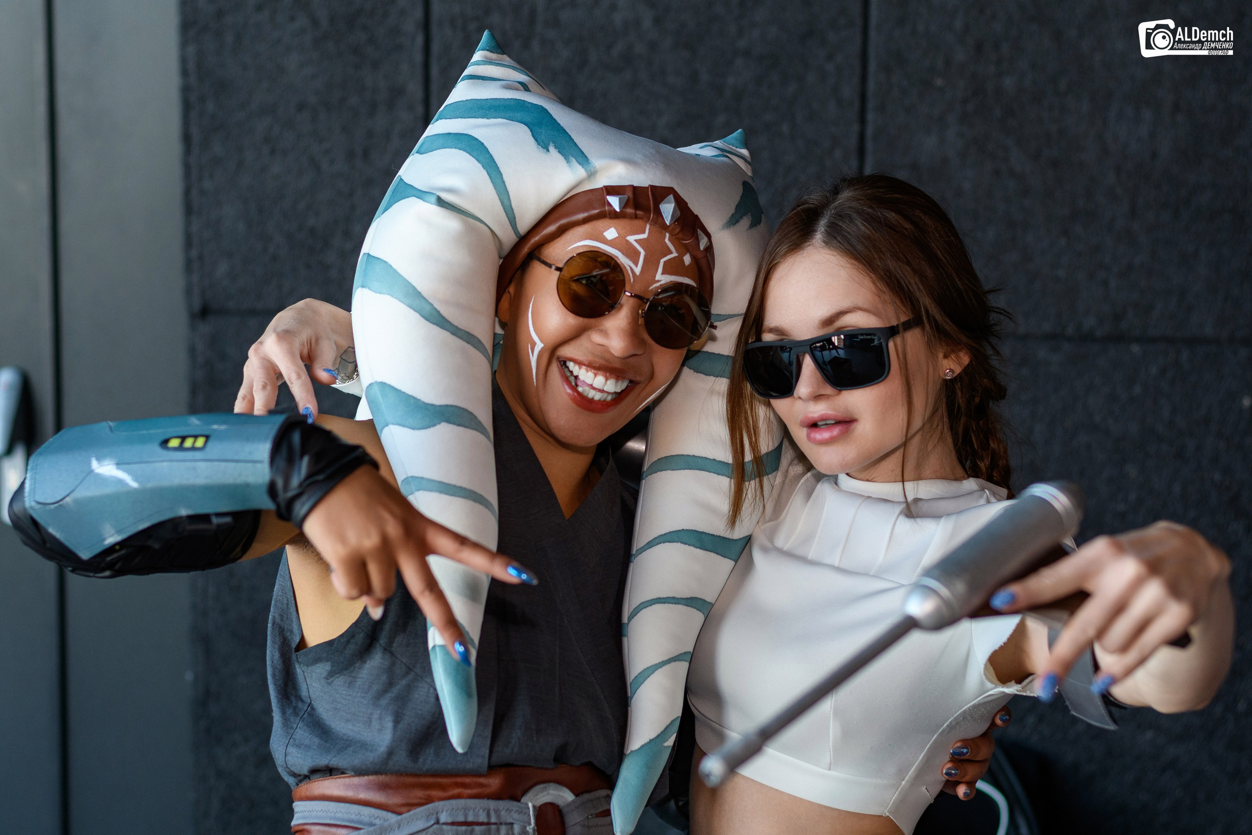 Асока Тано и Падме Амидала косплей фотосессия от фотографа в Москве. Персонажи из Звёздных войны (Star wars)