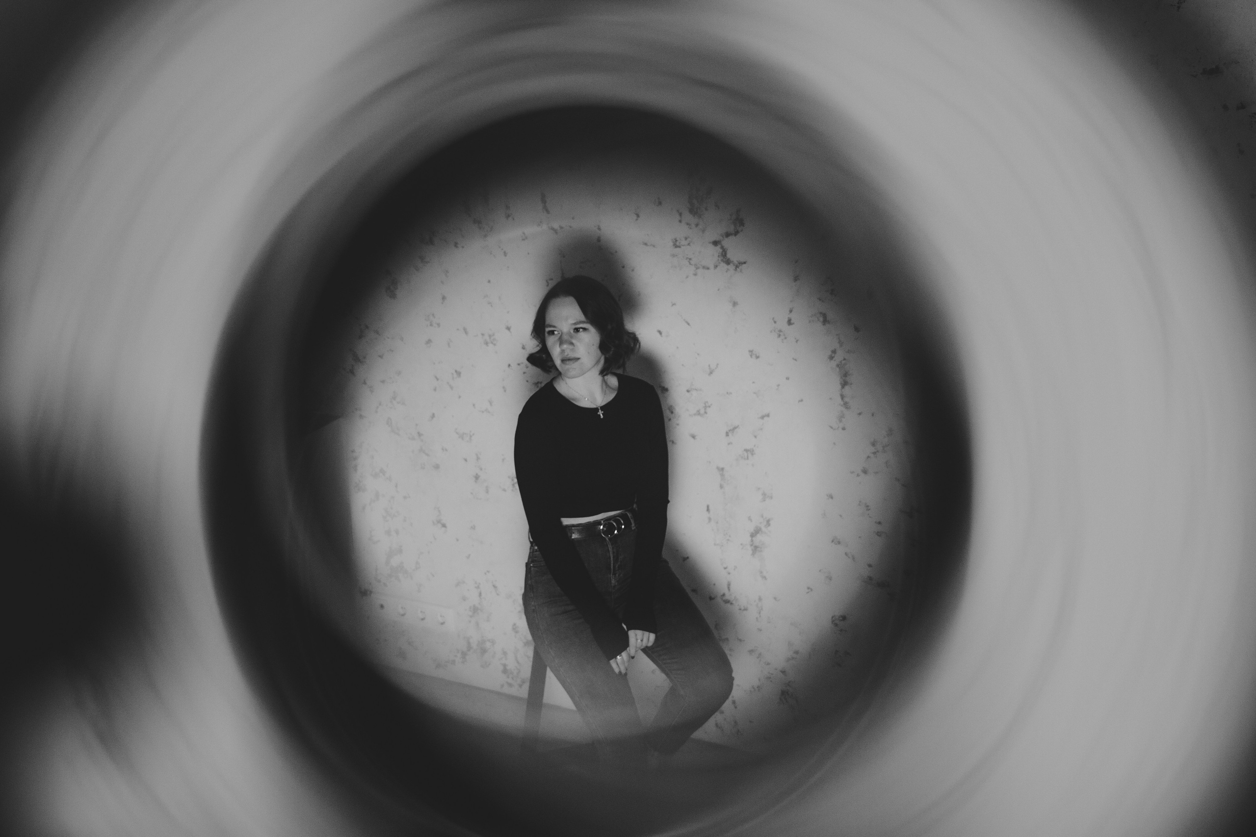 Женский портрет чб студия. Фотограф в Перми Гиренко Людмила