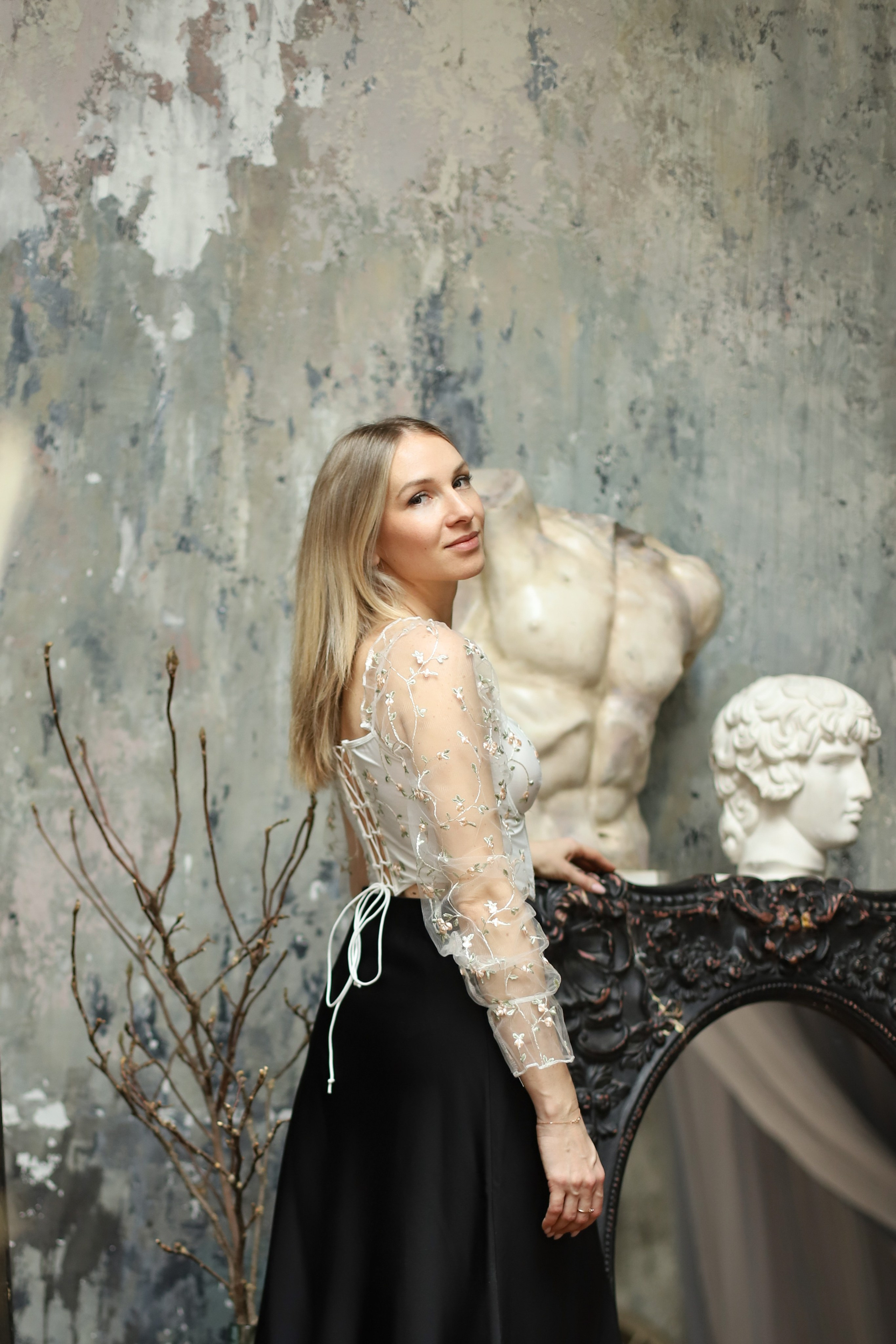 Мама+дочка в атмосферной студии). Фотограф в Москве Елена Дроботя