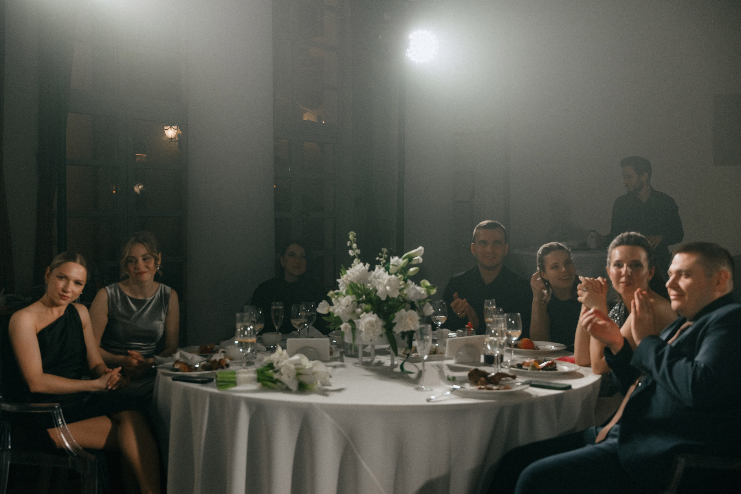 Свадебный банкет на вилле Политика. Свадебный фотограф Москва