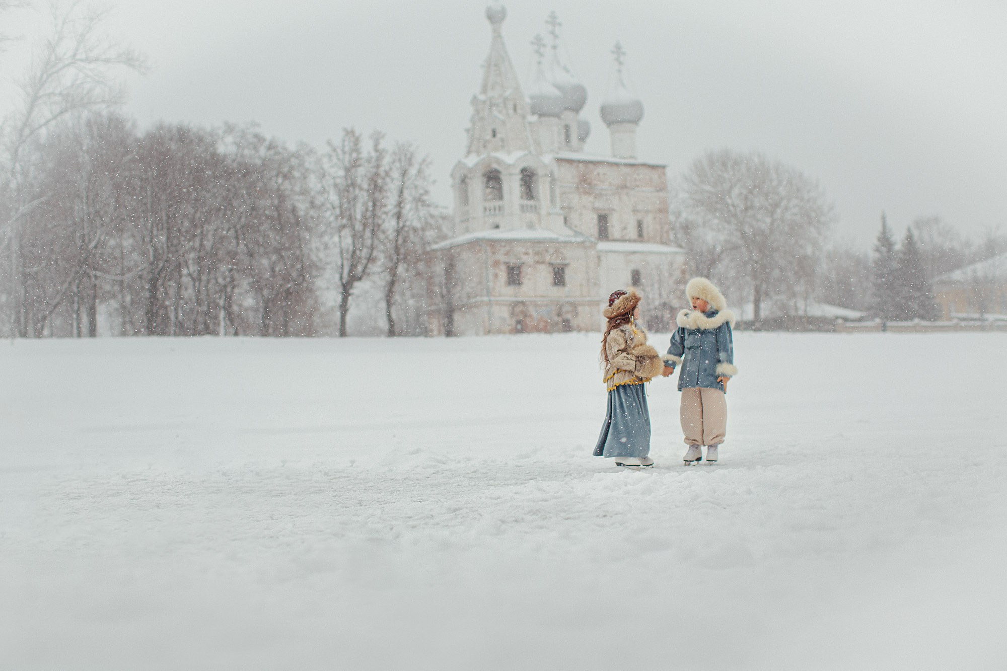 Фотосессия по мотивам Серебряные коньки. Семейный фотограф Татьяна Надеждина | Москва, Московская область, Ярославль