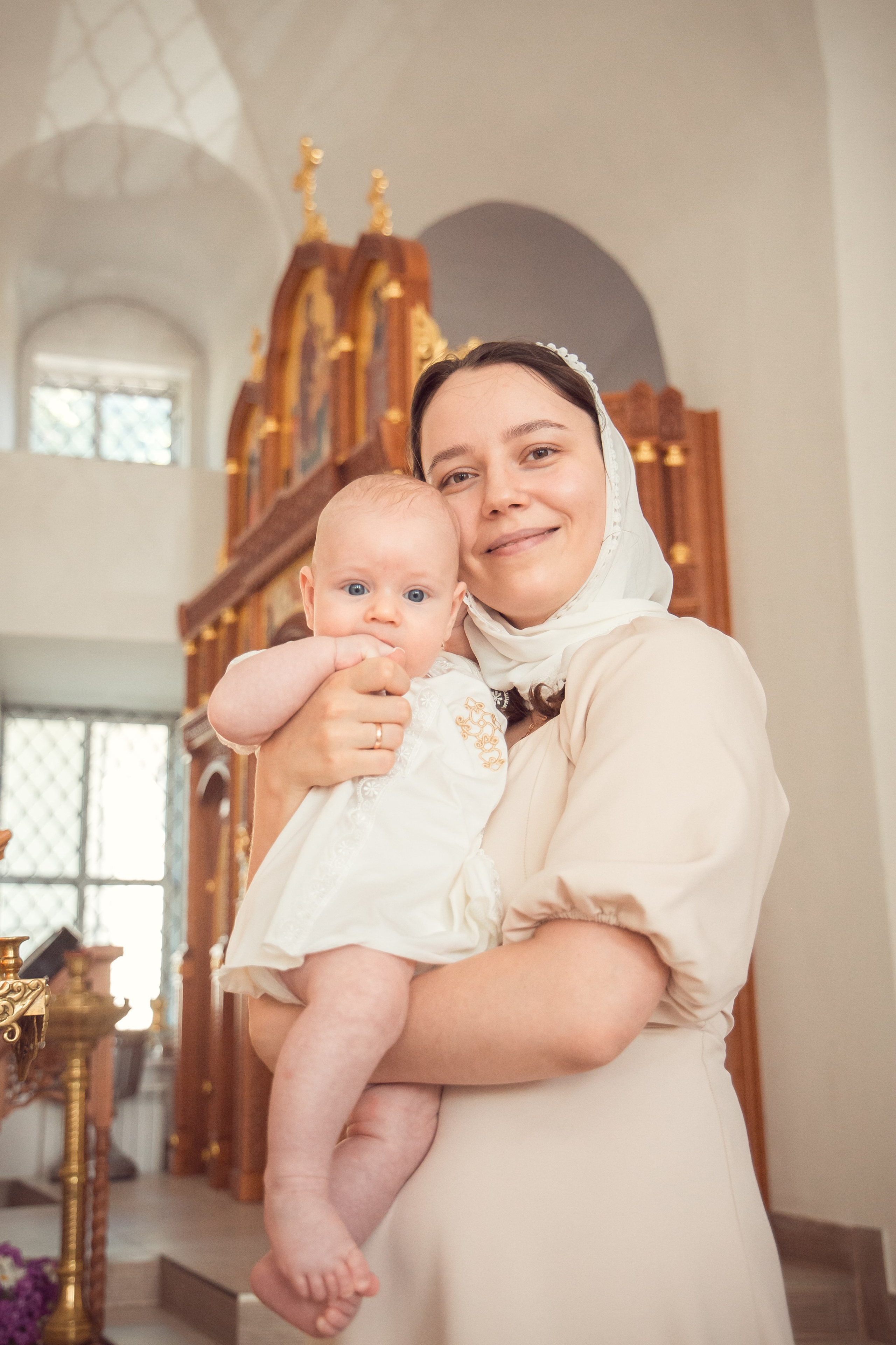 Крещение Ильи в Храме Святых Бессребреников и чудотворцев Космы и Дамиана в Калуге