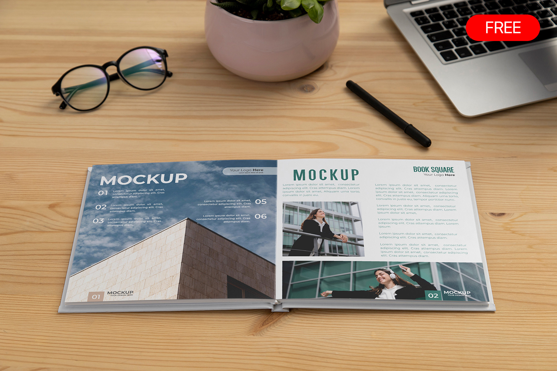 MockUp выпускных школьных и детских альбомов