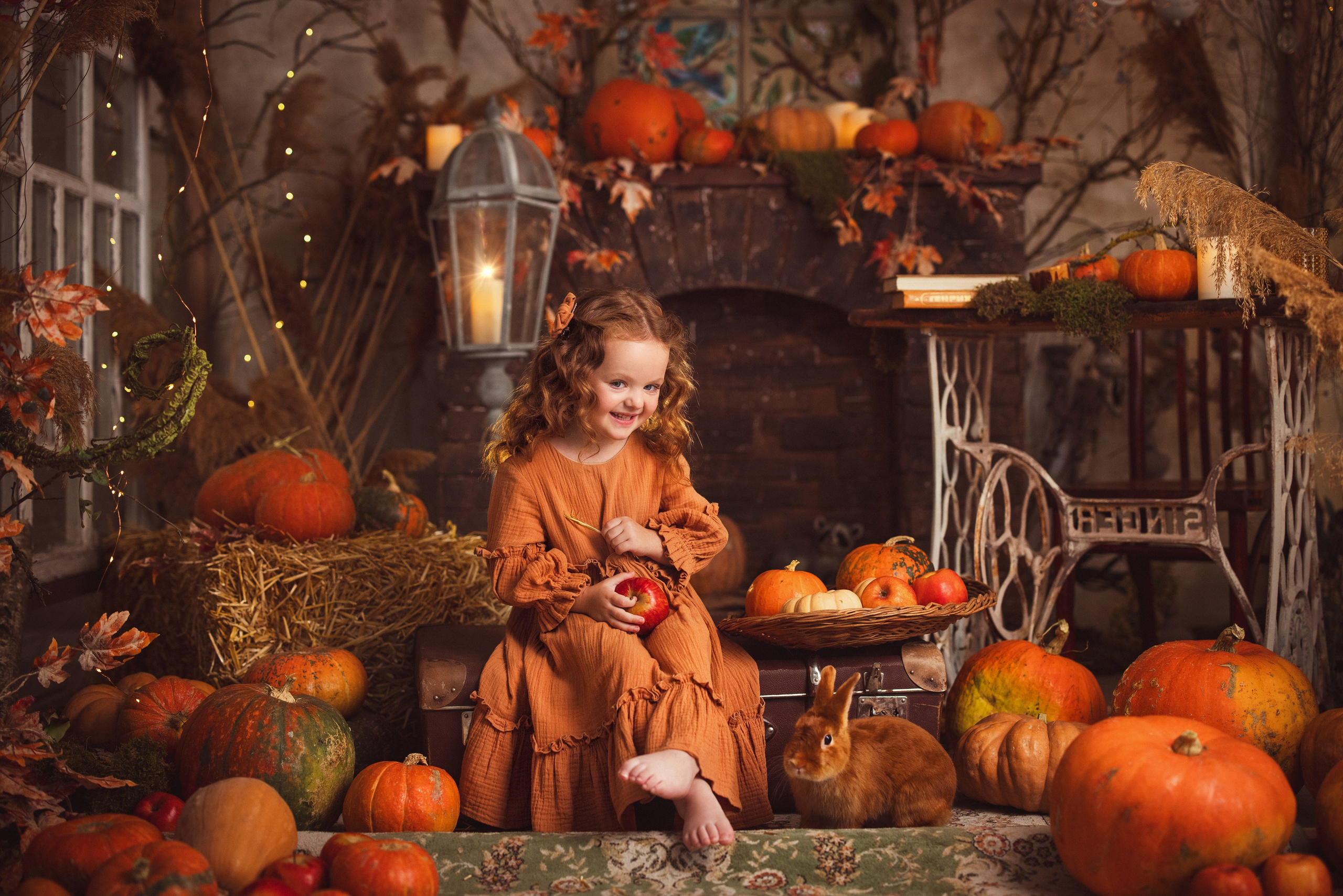 Детская осенняя фотосессия в фотостудии «Авторская». Семейный и детский фотограф в Краснодаре Анна Трашкова