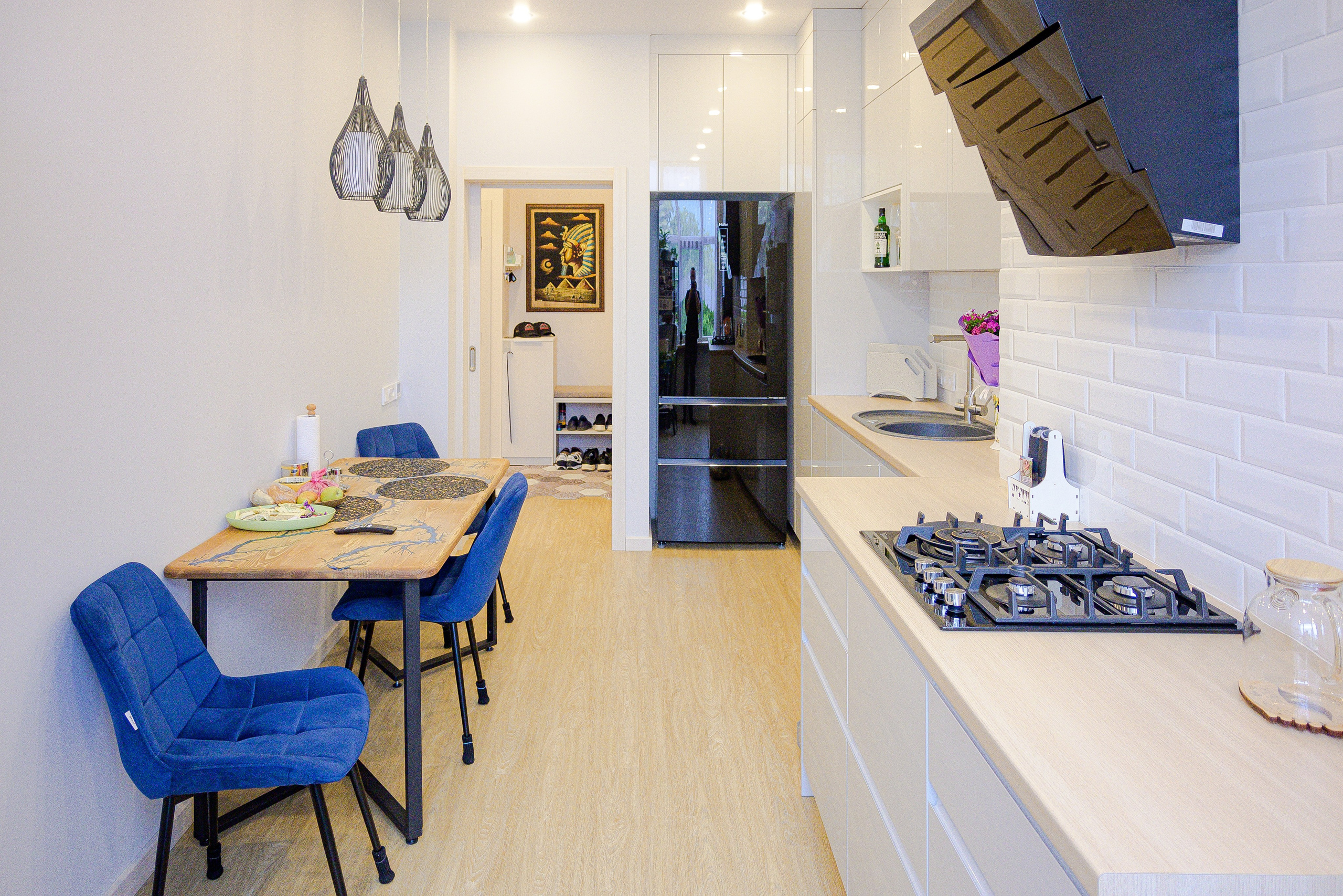 The apartment is 98 m2. Fotograf Dmitrii Donets