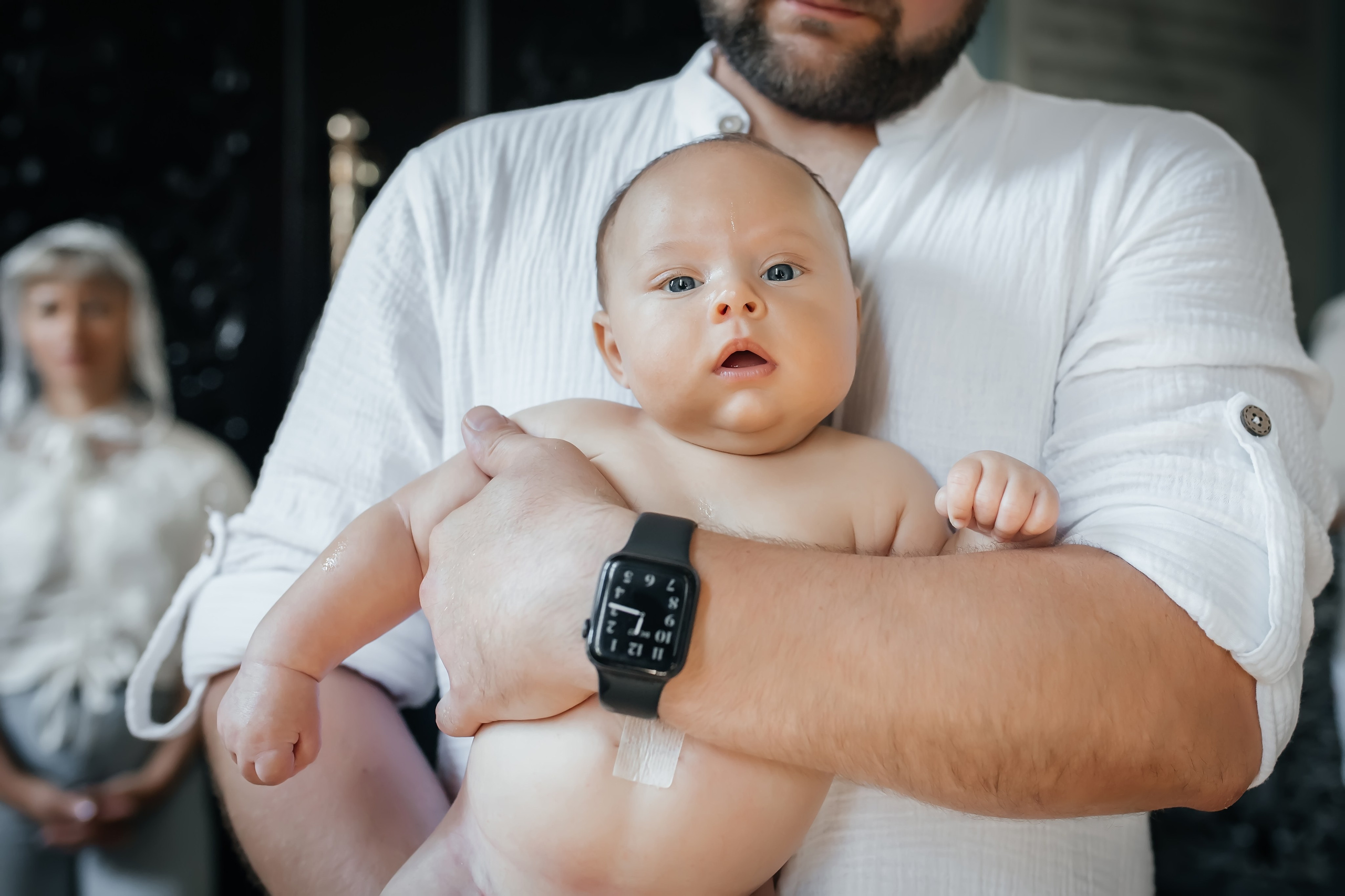 Крещение Савелия в Храме Ксении Петербургской Горки Ленинские. Фотограф на крещение и венчание Москва  Надежда Баланина