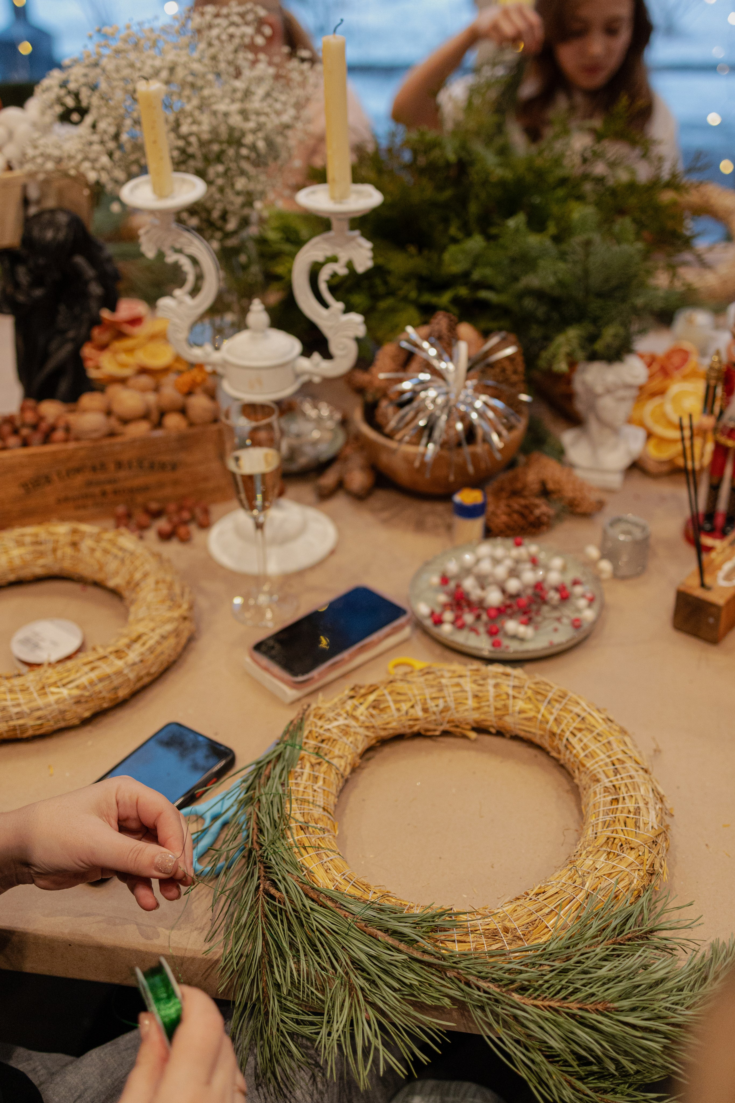 Мк Новогодний Венок. Анастасия Ракчеева Художник