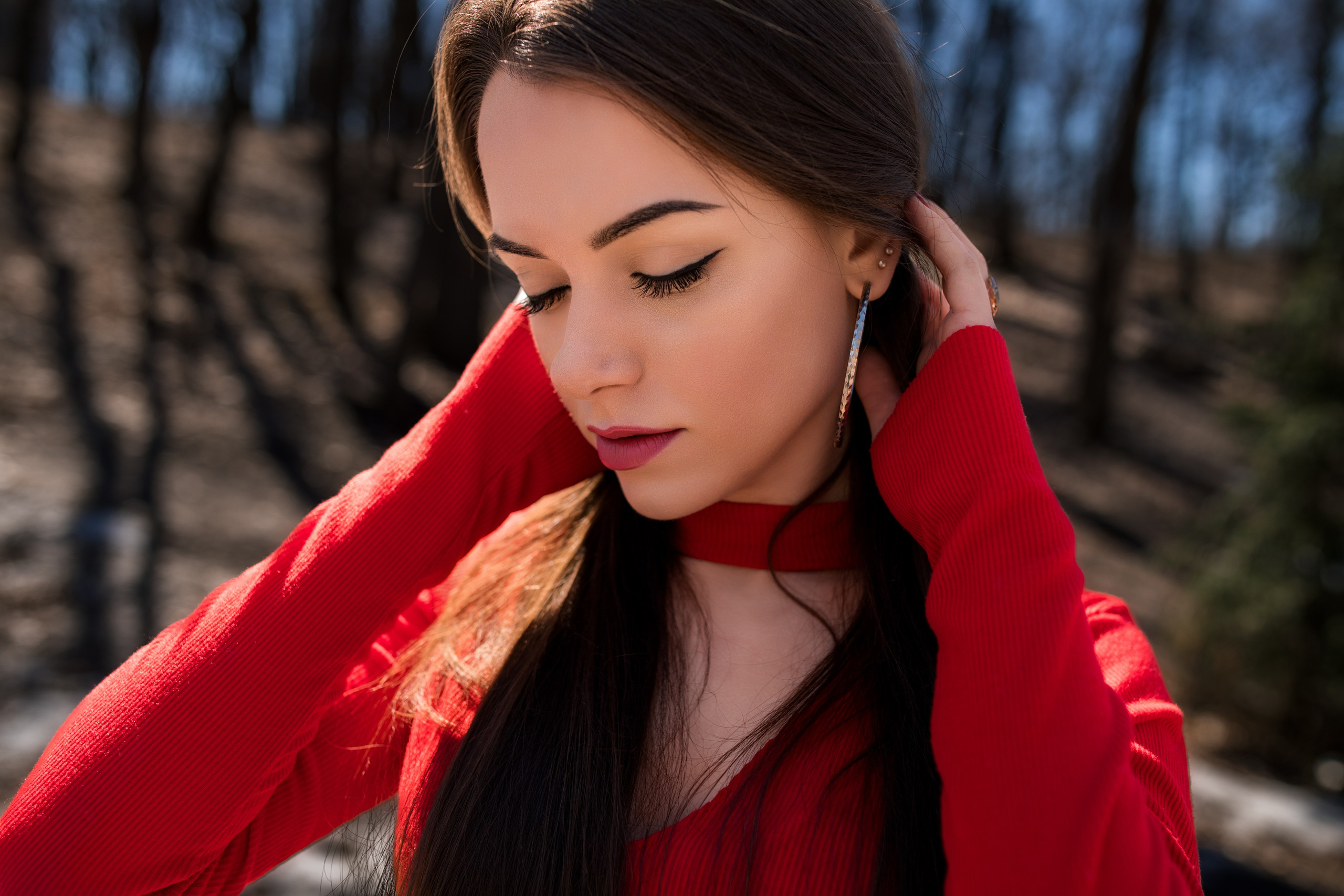 Весенняя съемка с Екатериной в парке и на улицах города для «себя»