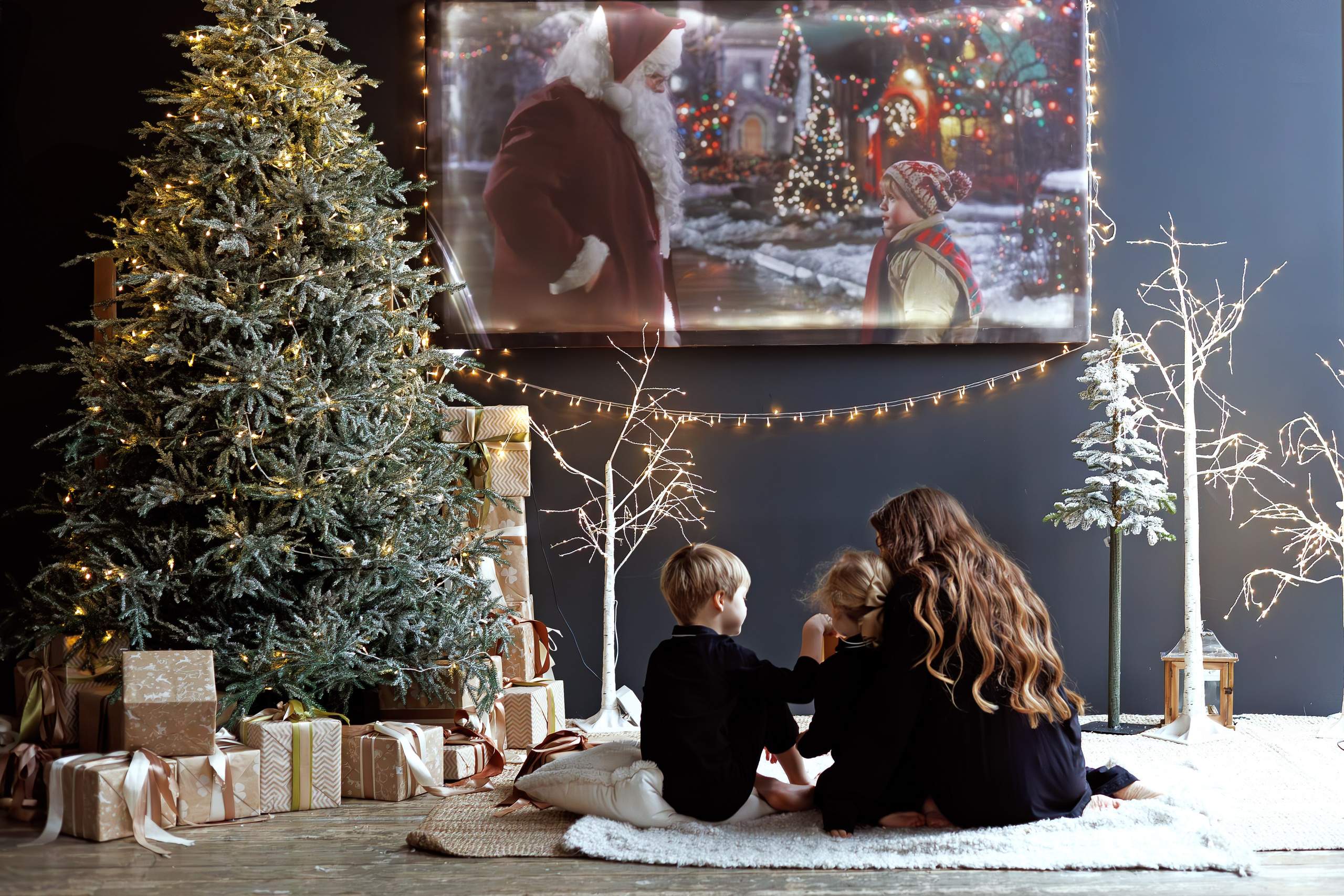 Новогодняя семейная фотосессия в студии FAMOUS (на Павелецкой). Свадебный и семейный фотограф в Москве и МО Елена Агапова