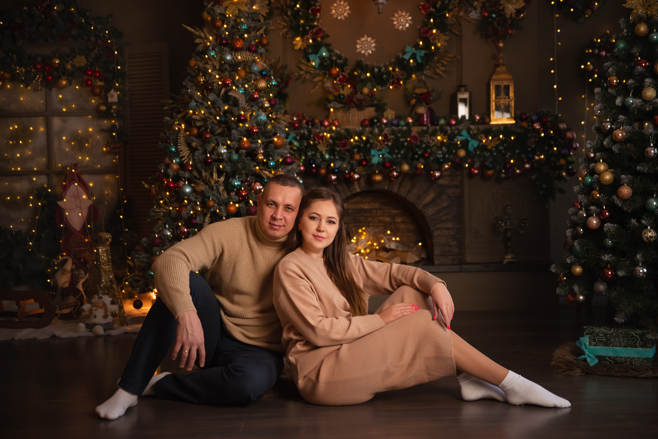 Новогодняя семейная фотосессия. Фотограф новорожденных Екатеринбург, Первоуральск