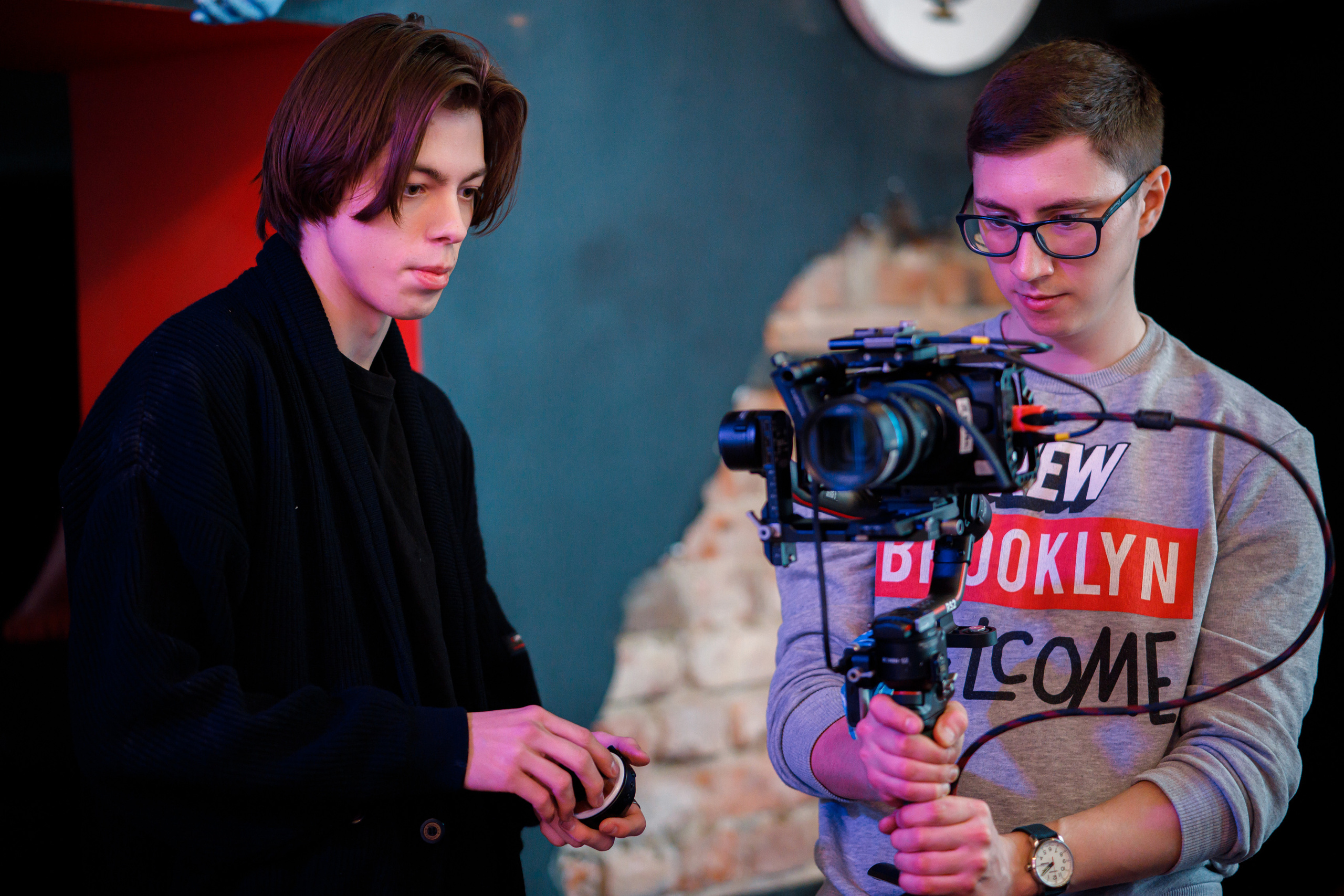 Бэкстэйдж съёмки клипа. Репортажный фотограф Семён Борисов | Москва