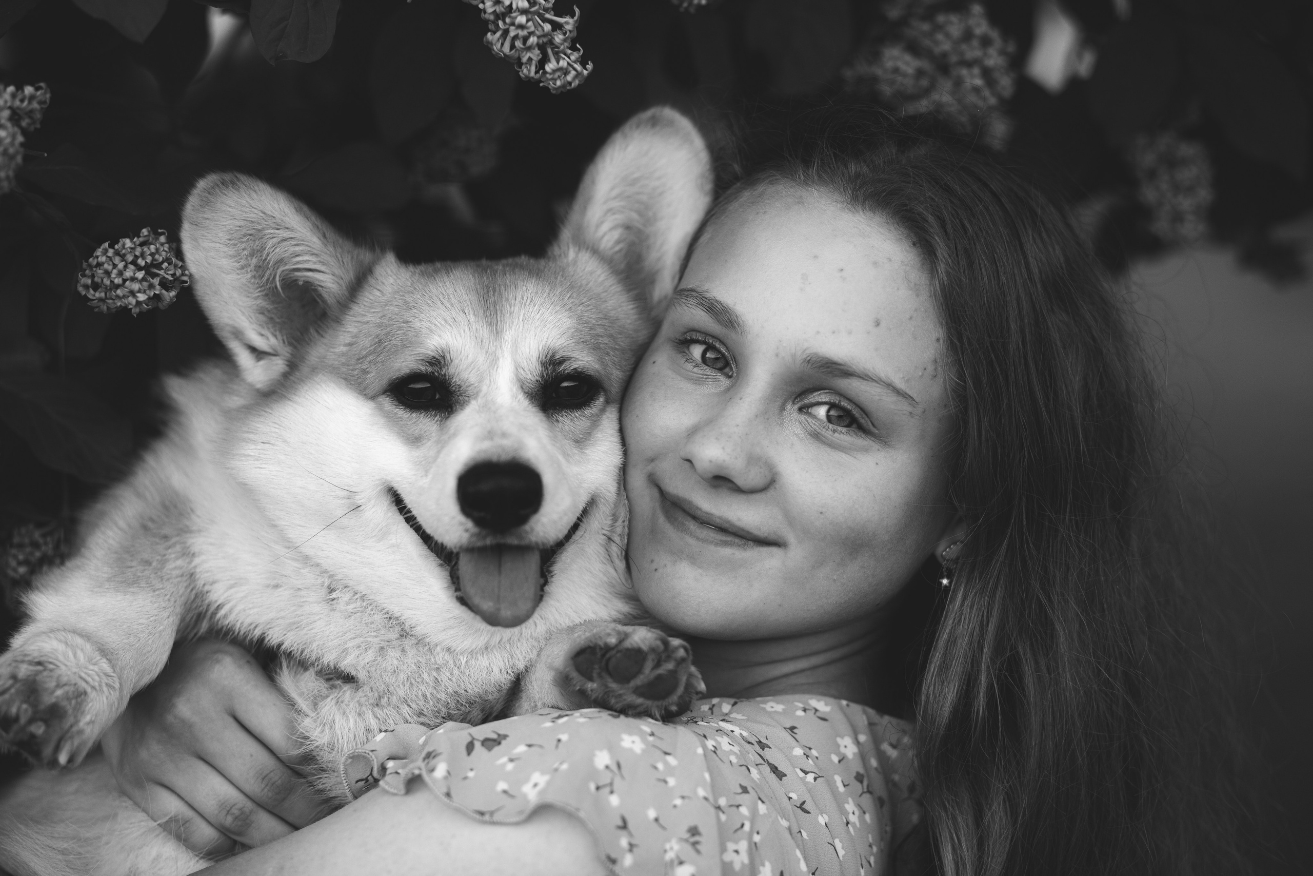 Летняя фотосессия с домашними любимцами в парке. Фотограф в Санкт-Петербурге, Анна Скворцова