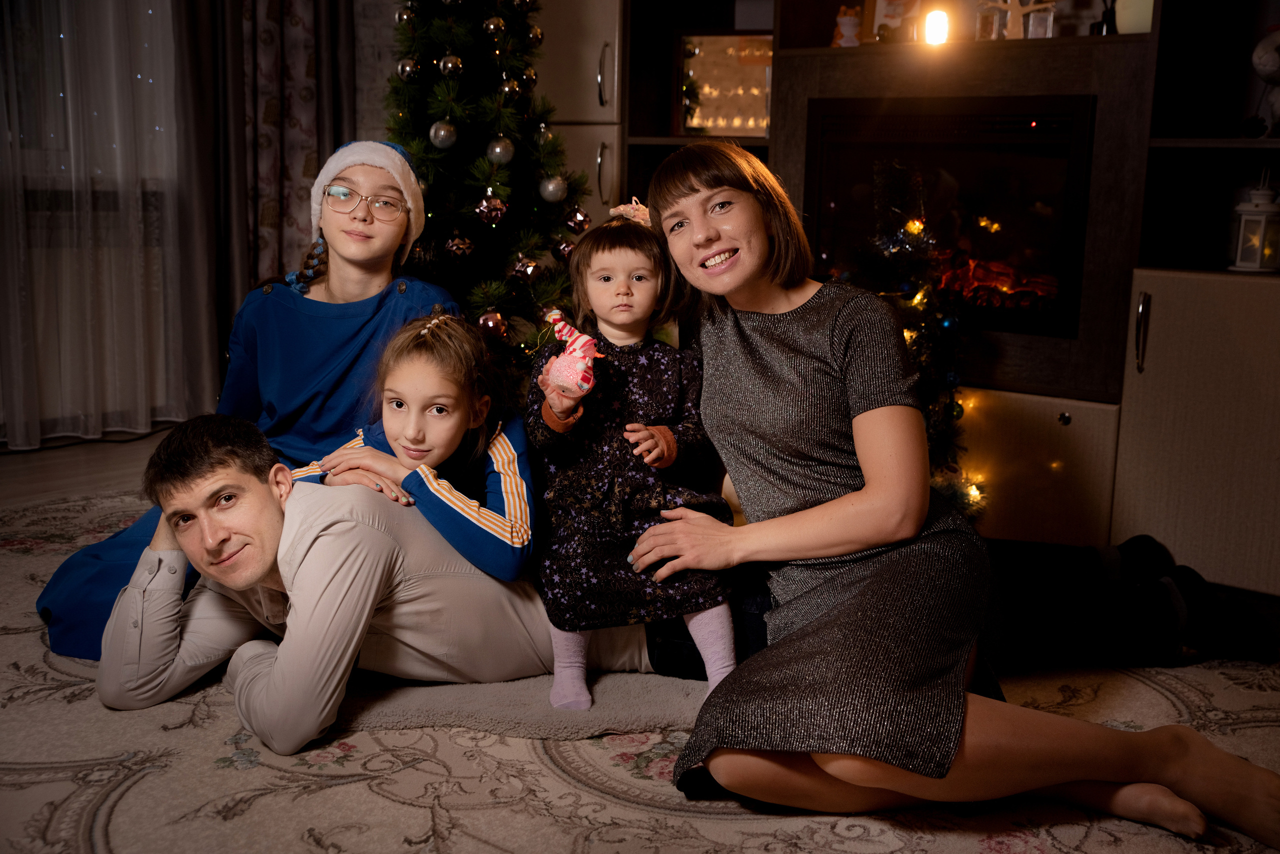 Домашняя новогодняя фотосессия. Семейный и детский фотограф в Туле Светлана Воронкова