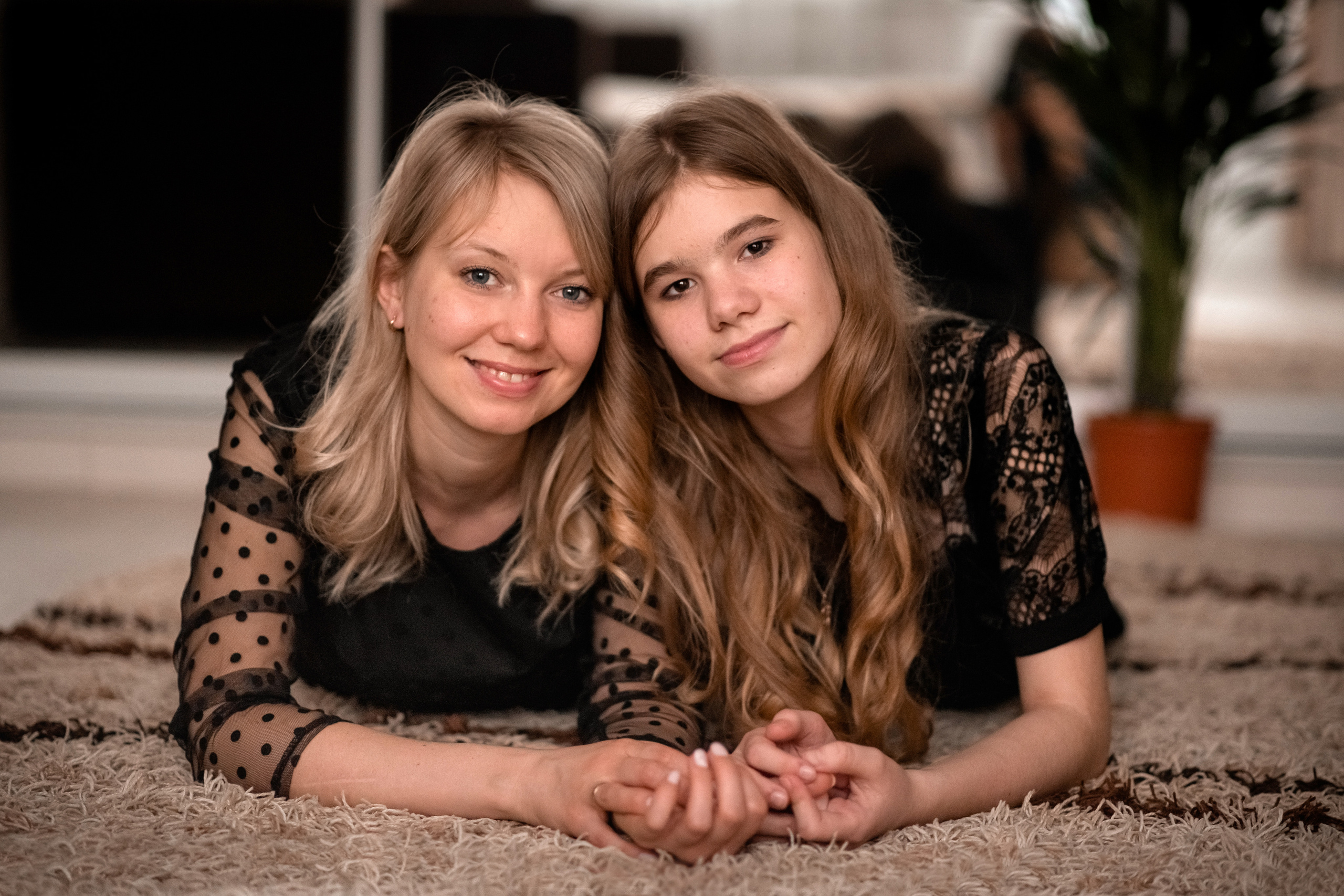 Анна и Даша, домашняя фотосессия. Семейный и детский фотограф в Туле Светлана Воронкова