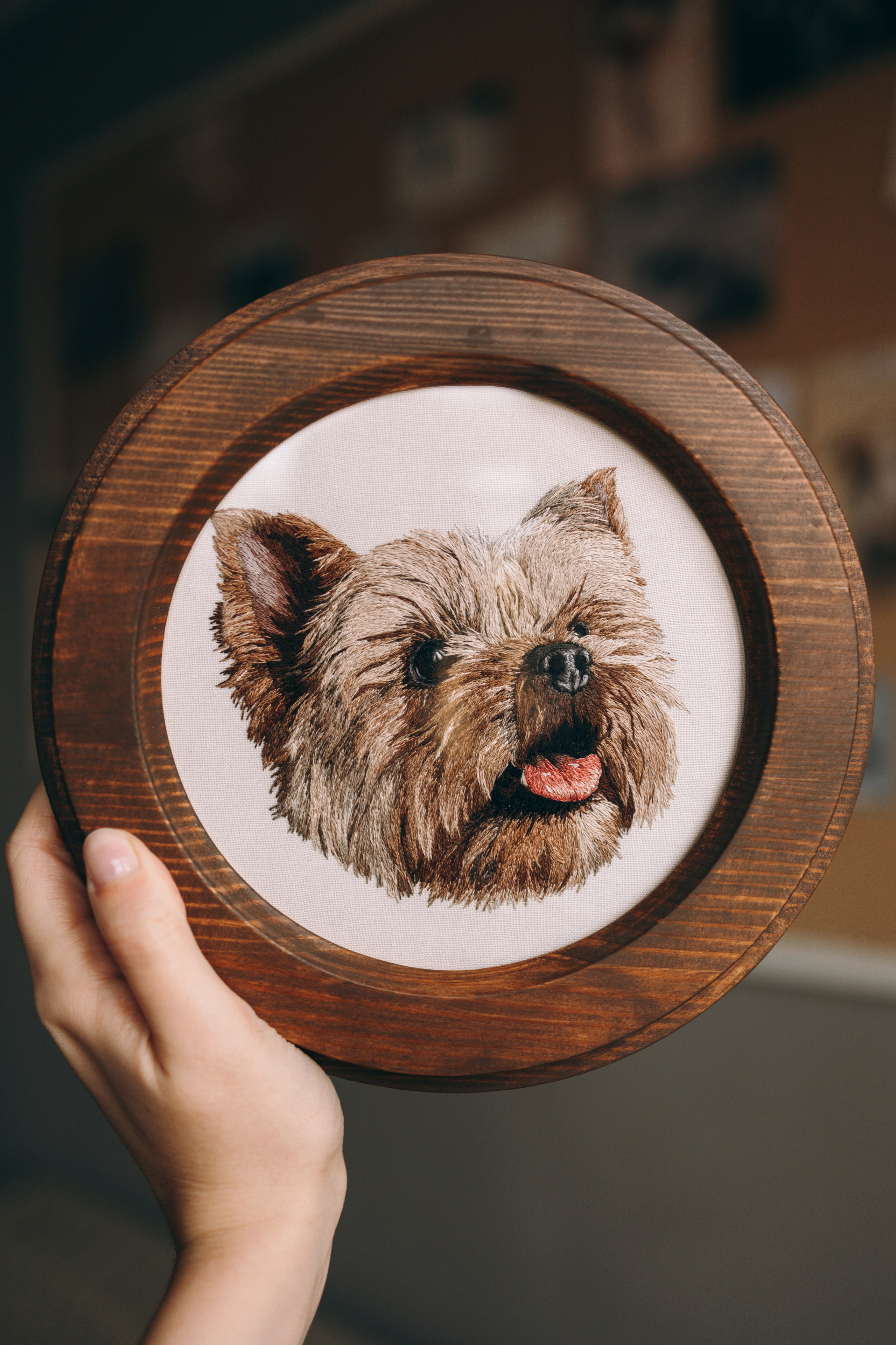 Портфолио. Портретная вышивка питомцев